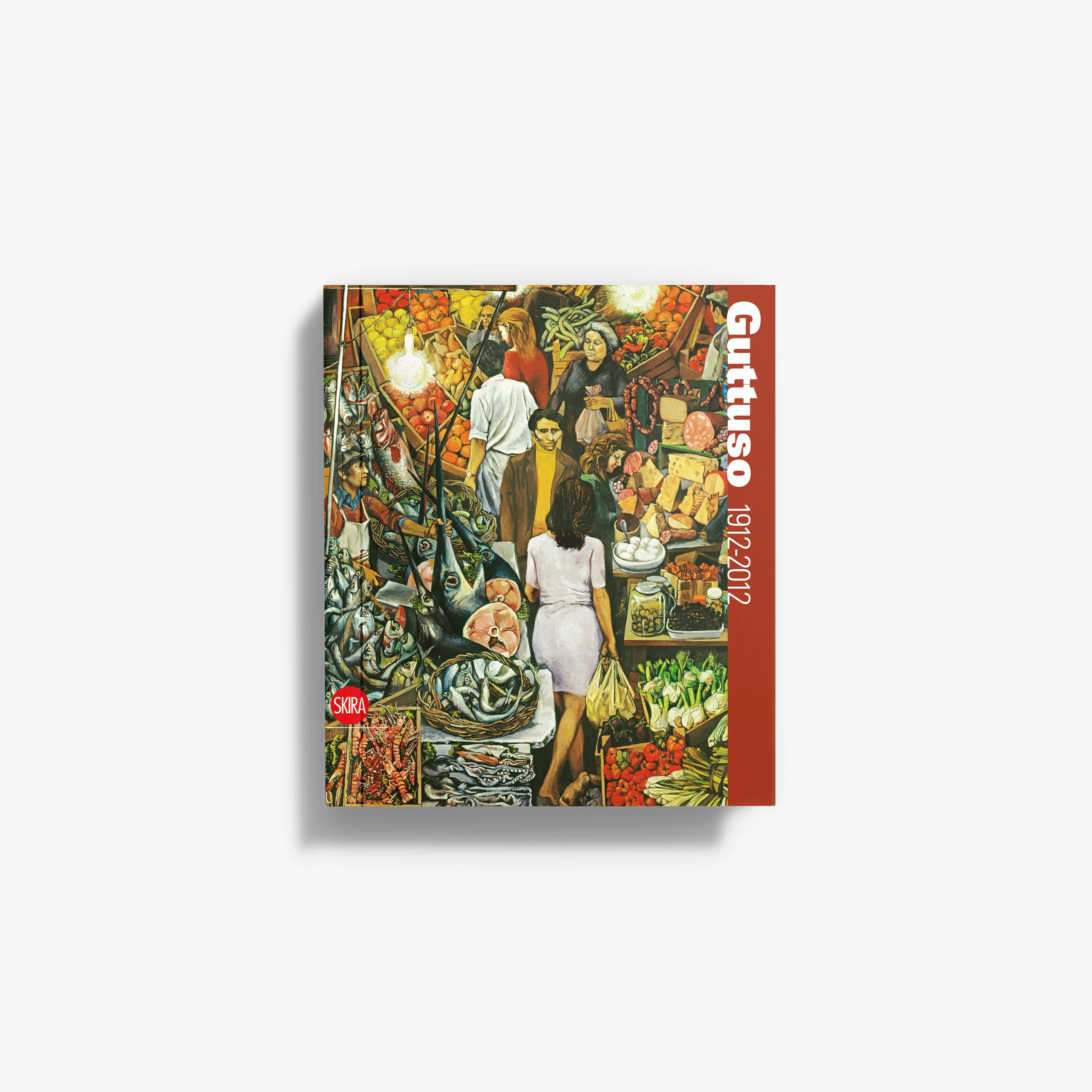 Square colorful framed art print with vibrant figurative collage illustration