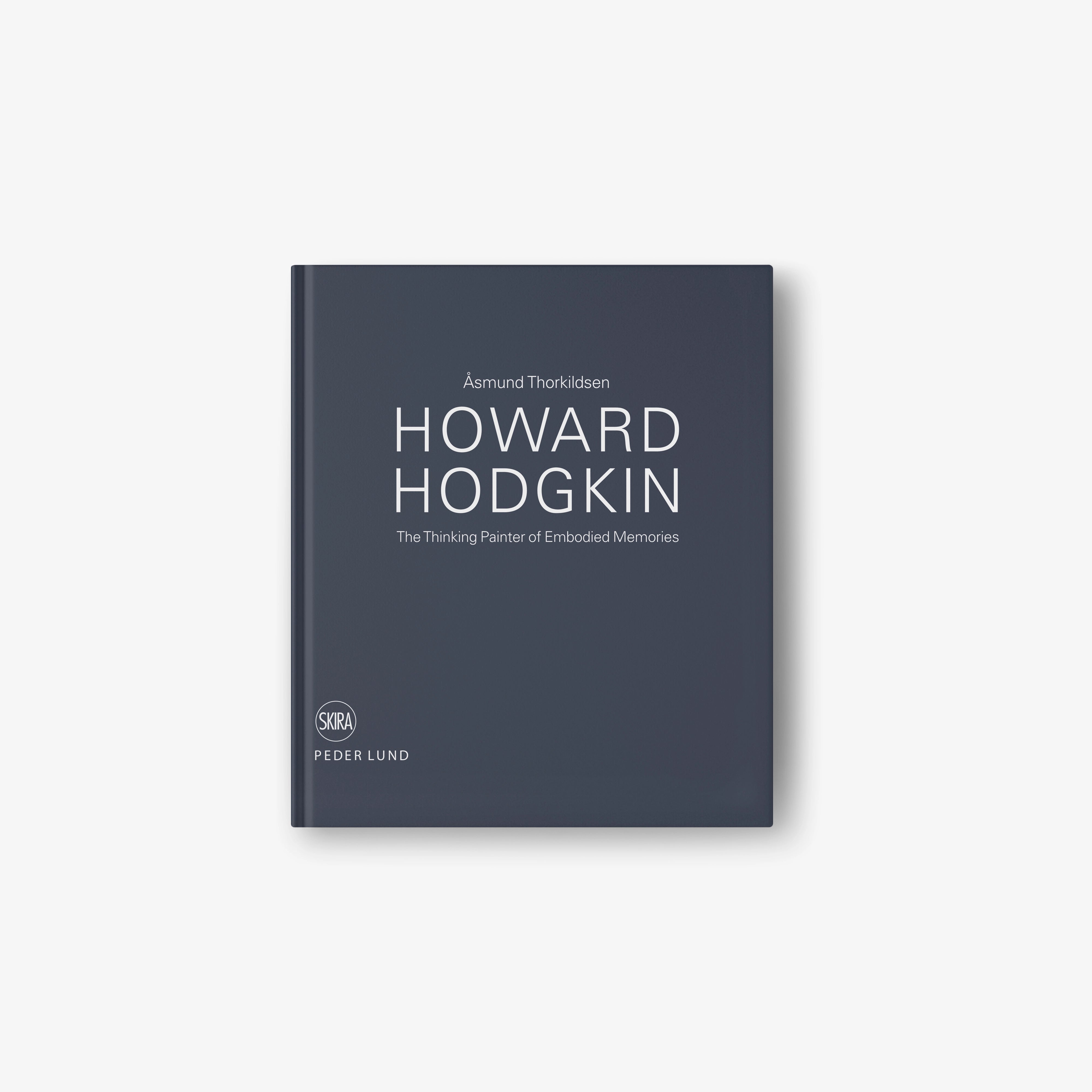 Dark blue hardcover book with Howard Hodgkin title on front cover