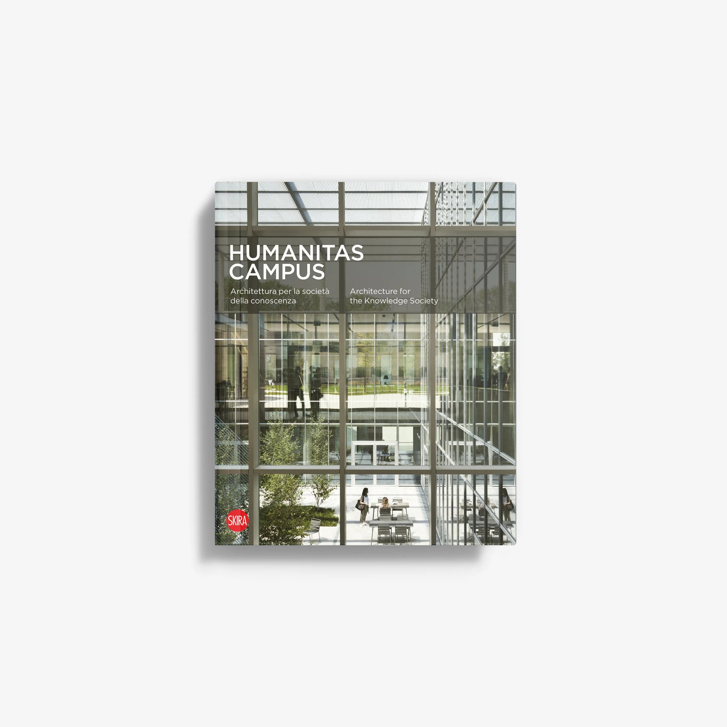 Architecture book by Skira Arte for the knowledge society campus, with Humanitas Campus cover showing building and spaces