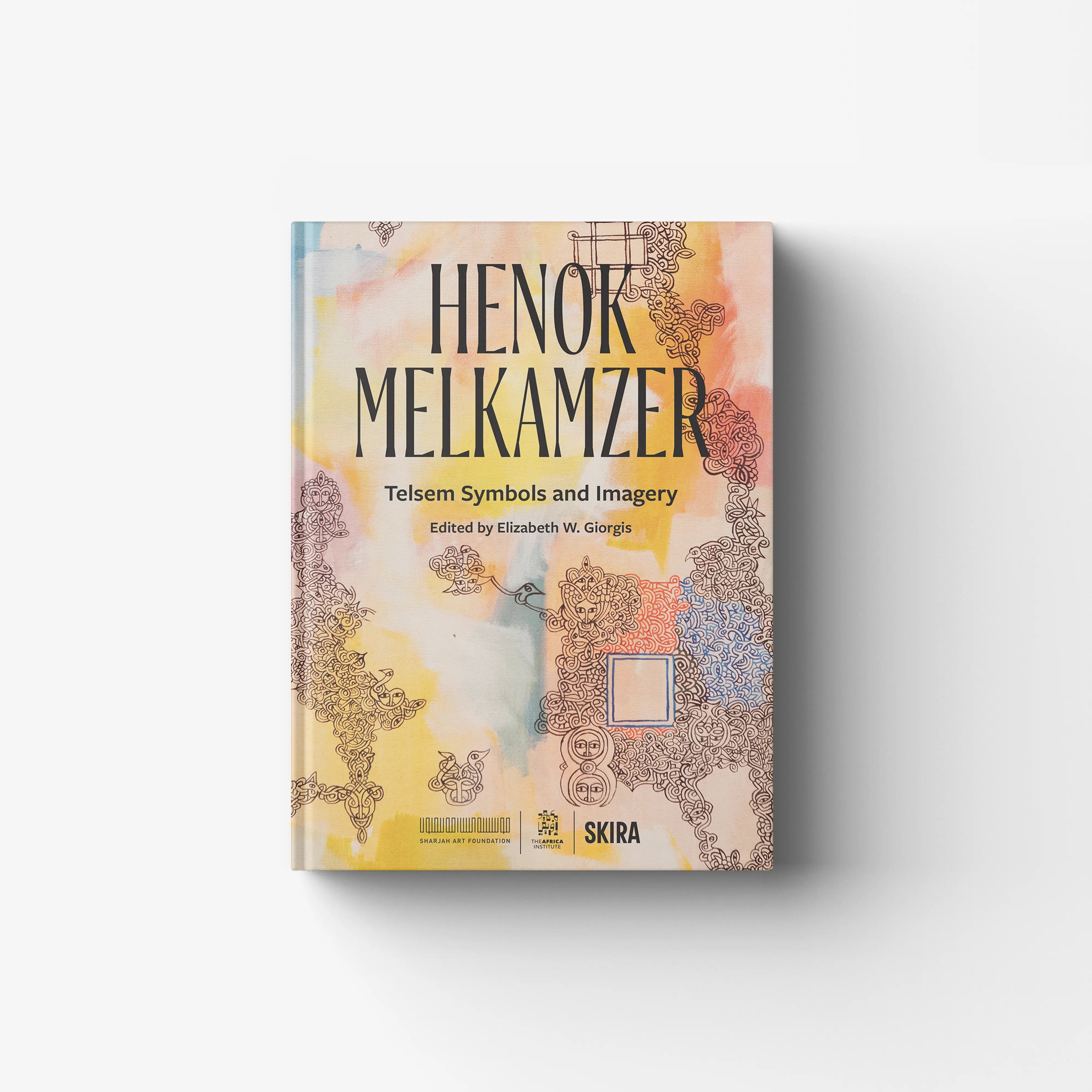 Contemporary art book with multicolour telsem symbols and imagery by Skira Arte, featuring astrology, religion and spirituality theme