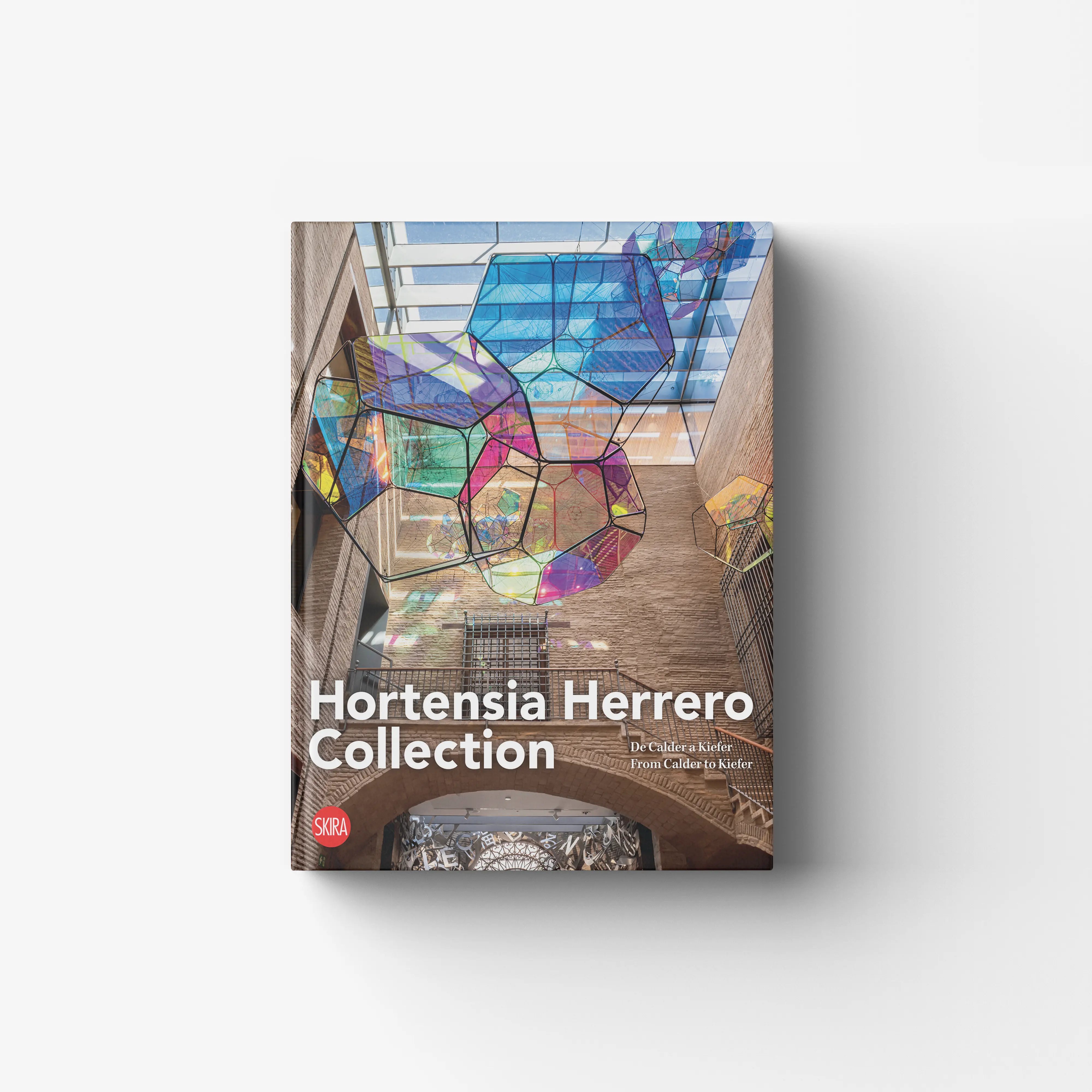 Contemporary art catalog by Skira Arte, Hortensia Herrero Collection, with restored palace setting stained glass installation