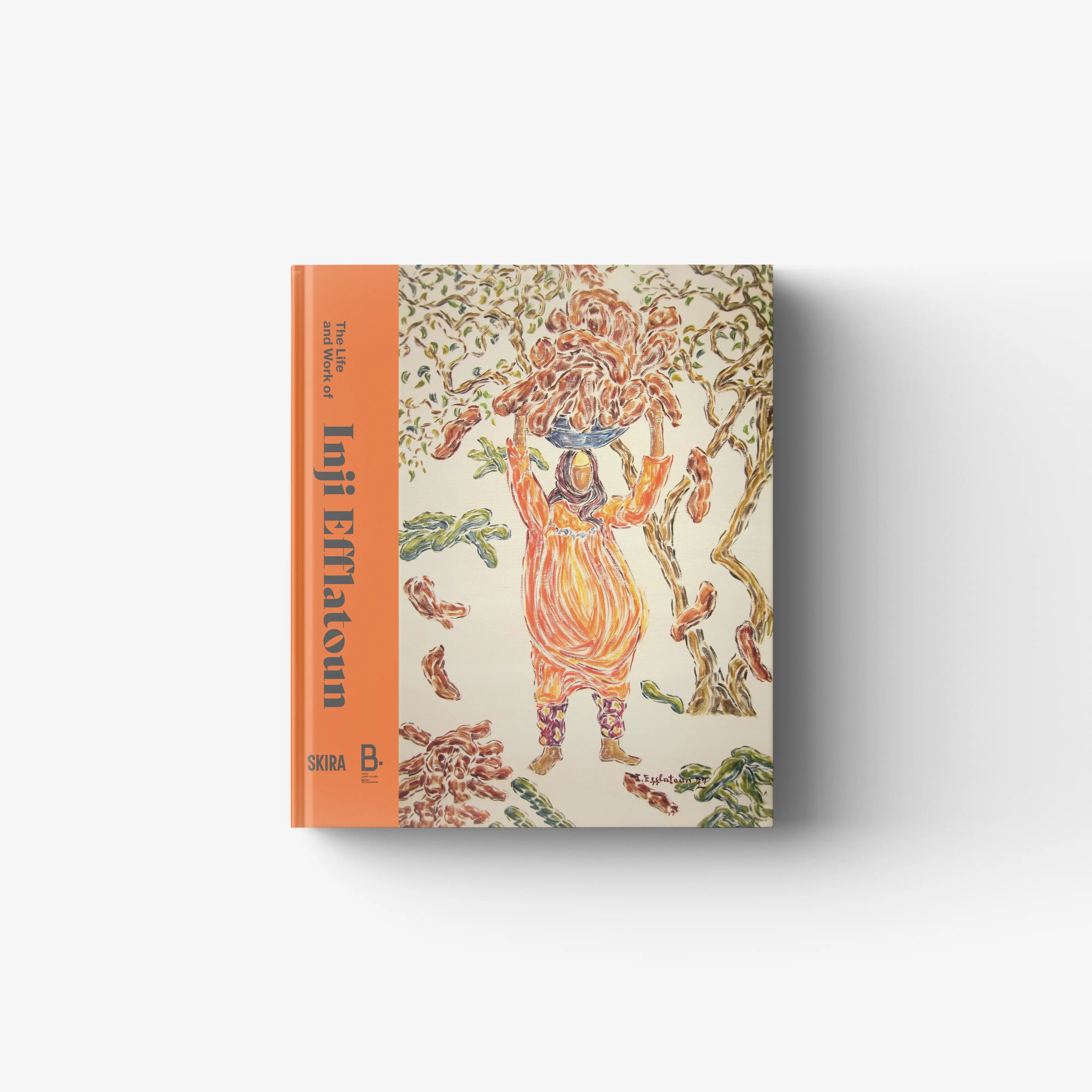 Contemporary art book by Skira Arte with orange spine and illustrated cover, English translation of a 1993 Arabic volume