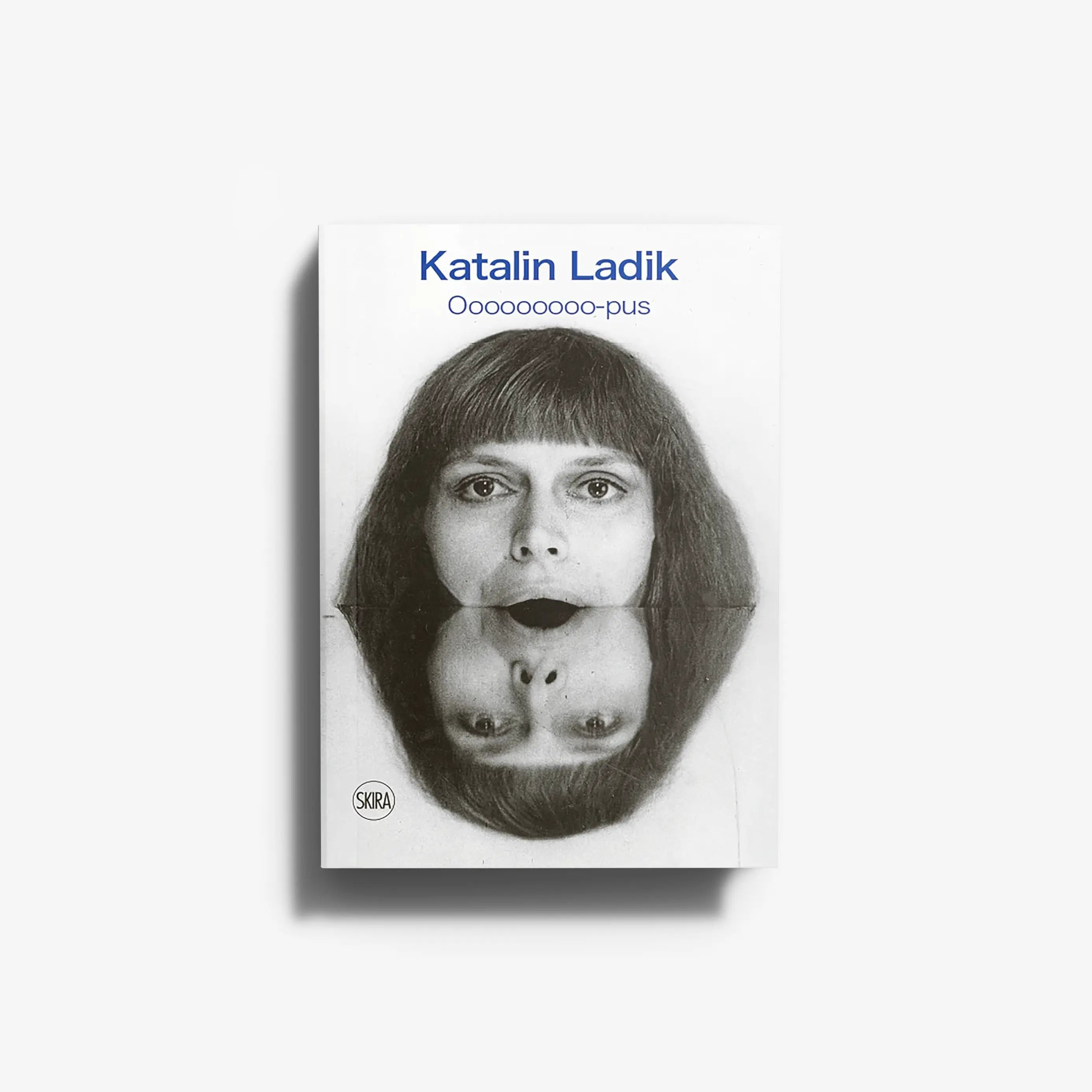 Contemporary art book in monochrome with portrait cover, Skira Arte, Hungarian poet and performance artist subject