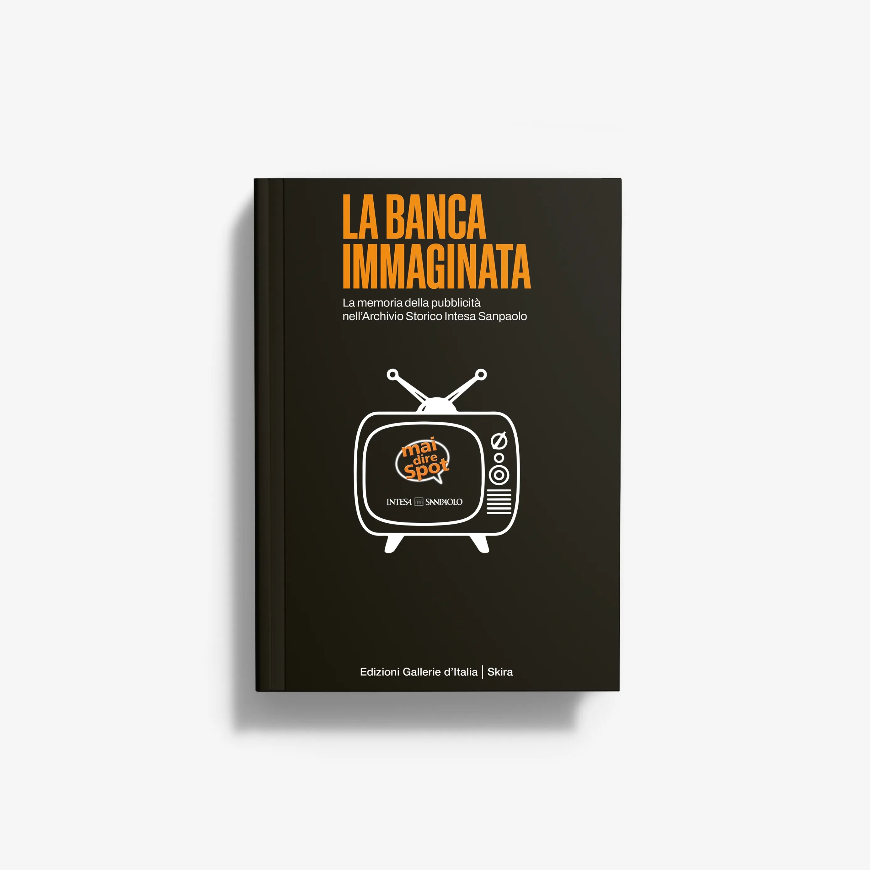 Art book by Skira Arte in black with orange title text, Archivio Storico Intesa Sanpaolo cover design
