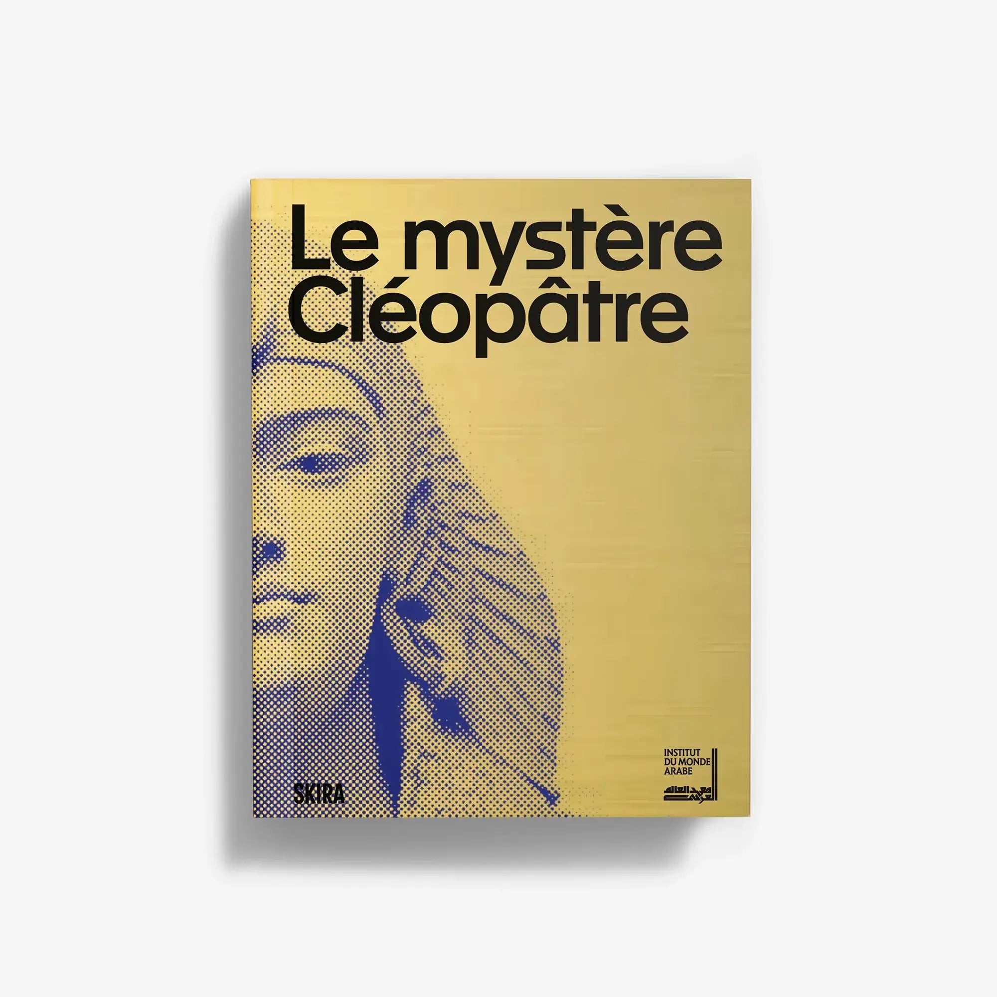 The Mystery of Cleopatra art book cover with Cleopatra face illustration