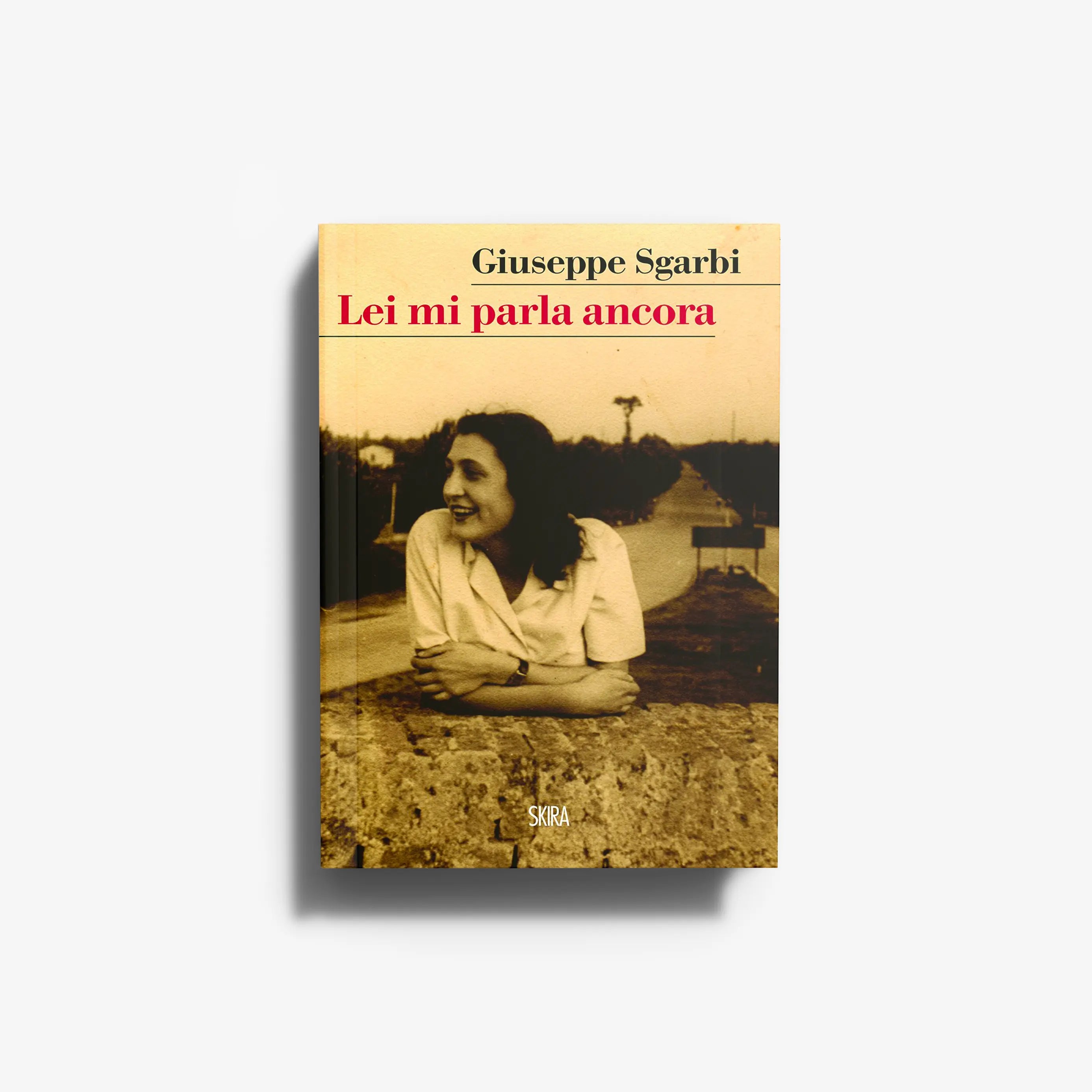 Literary fiction book by Skira Arte with Giuseppe Sgarbi on the cover, Romanzo-elegia in forma di dialogo a distanza