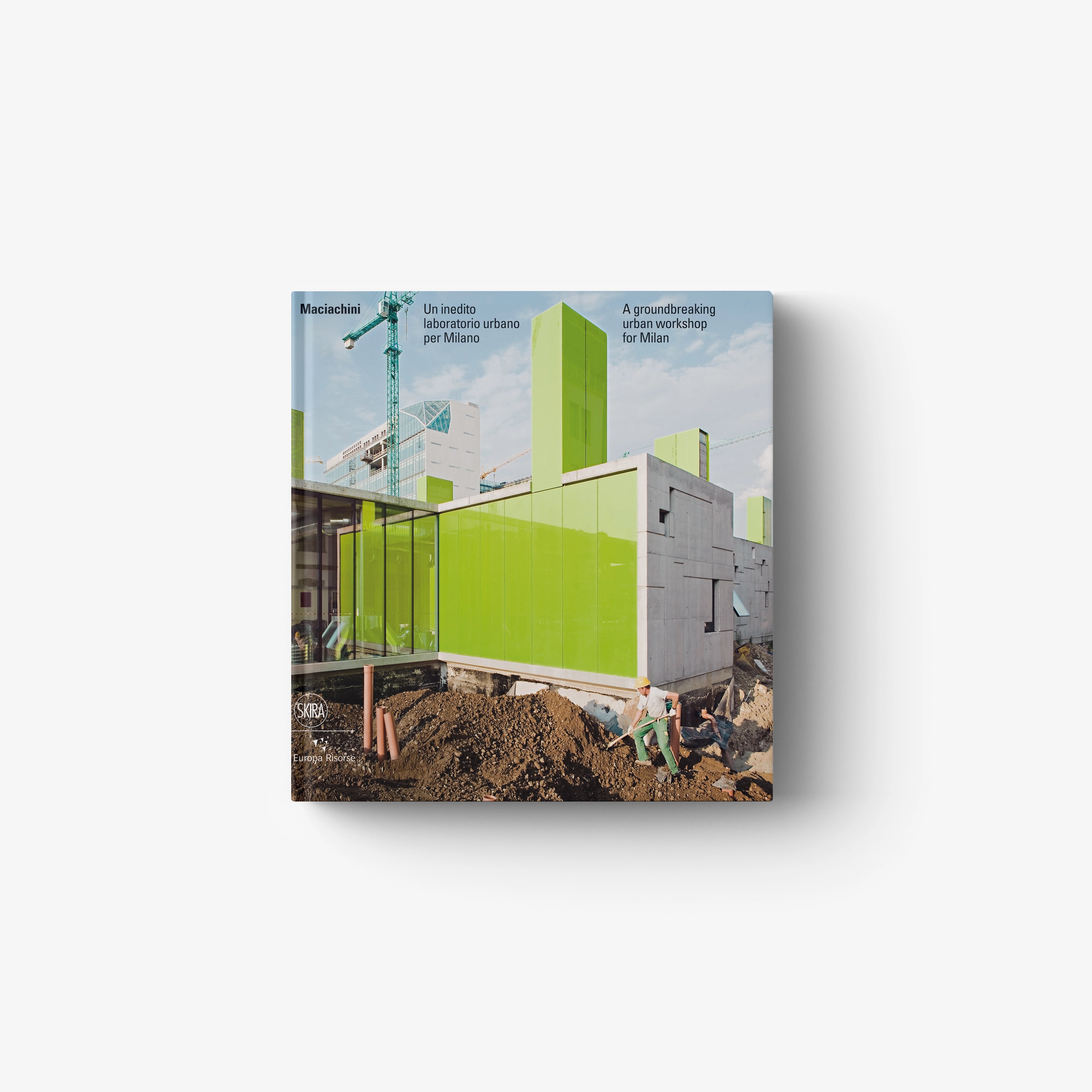 Urban architecture book with green and gray building cover art