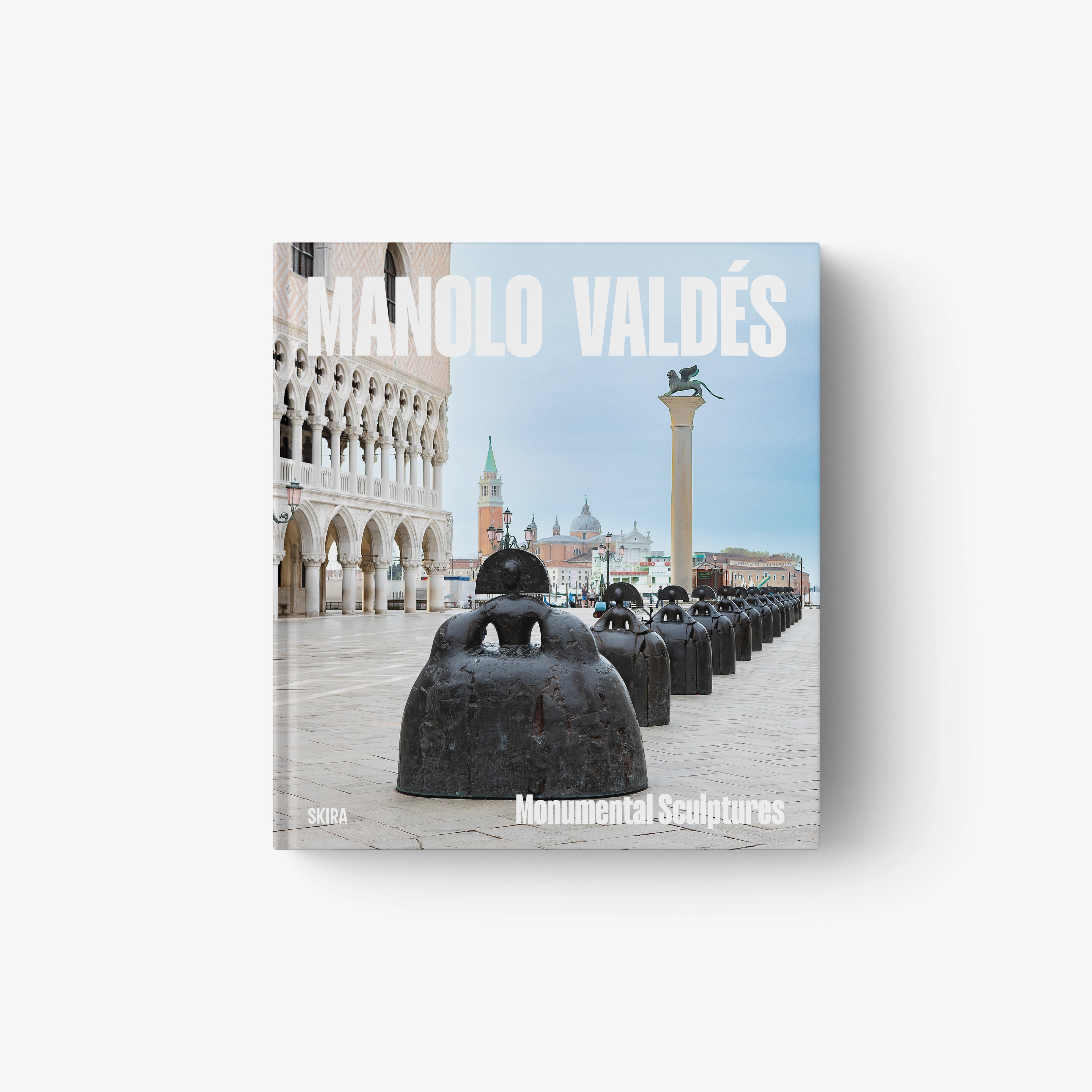 Manolo Valdes Monumental Sculptures photo book, black sculpture cover