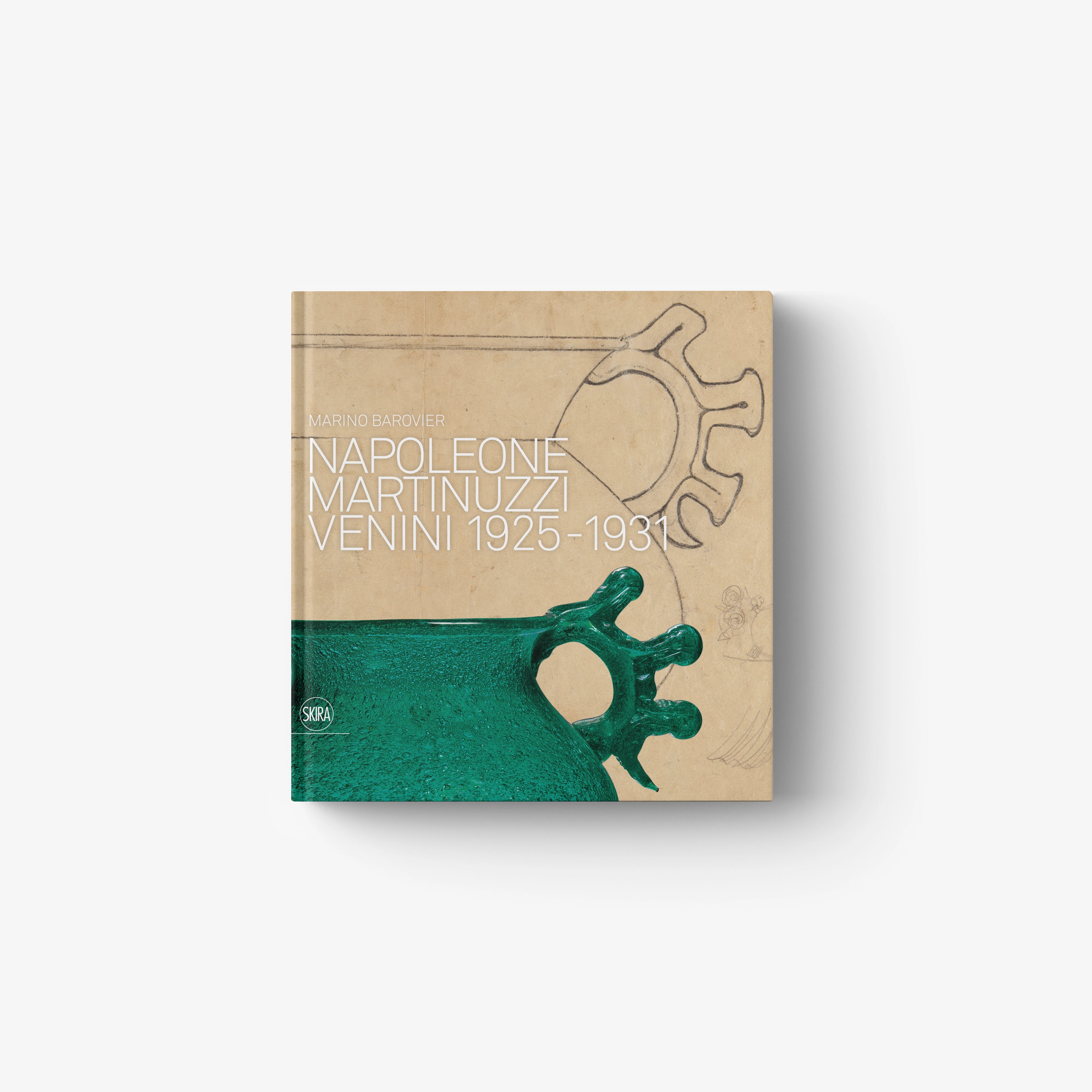 Napoleone Martinuzzi Venini 1925–1932 art book cover with green abstract illustration