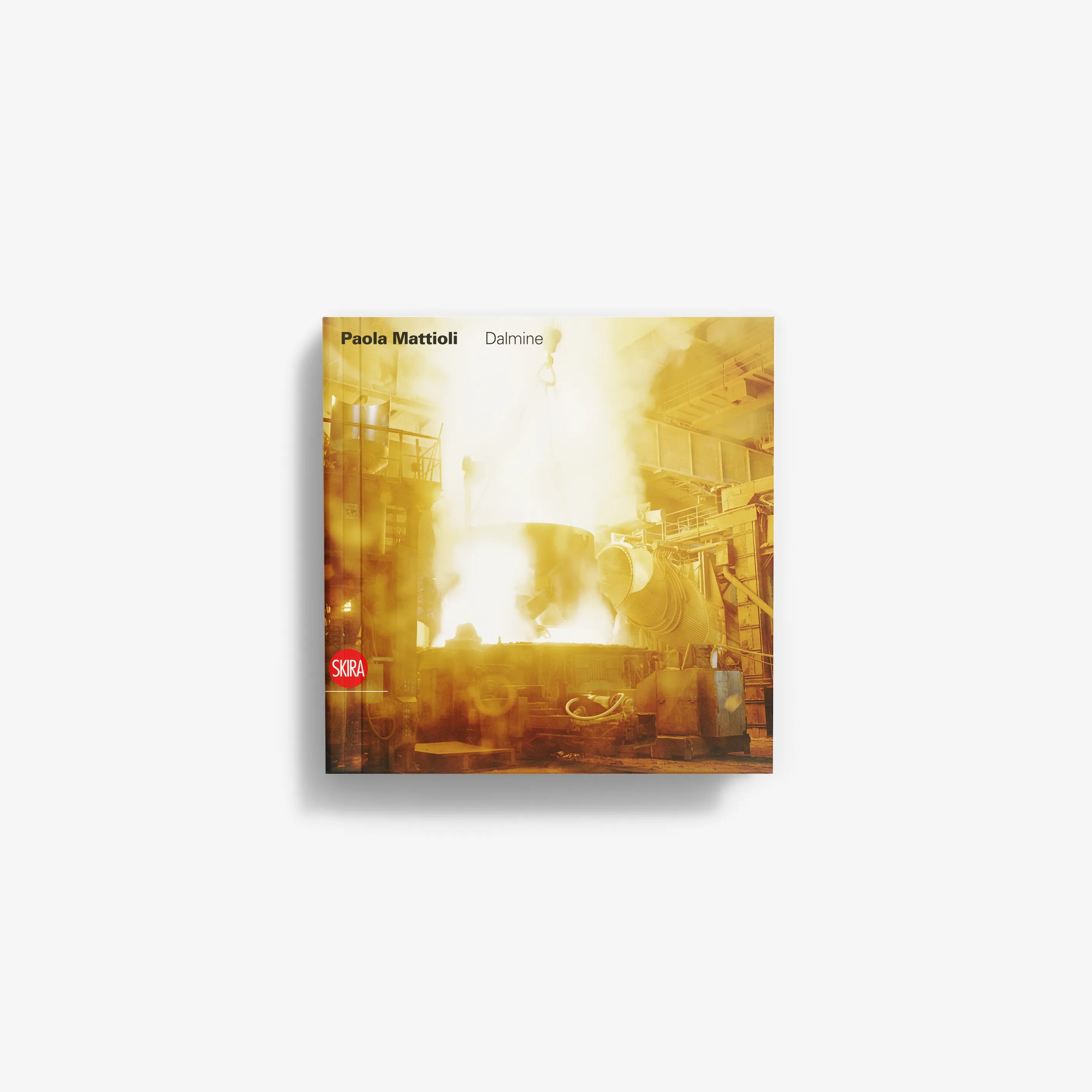 Square canvas wall art by Paola Mattioli with warm industrial scene and bright light