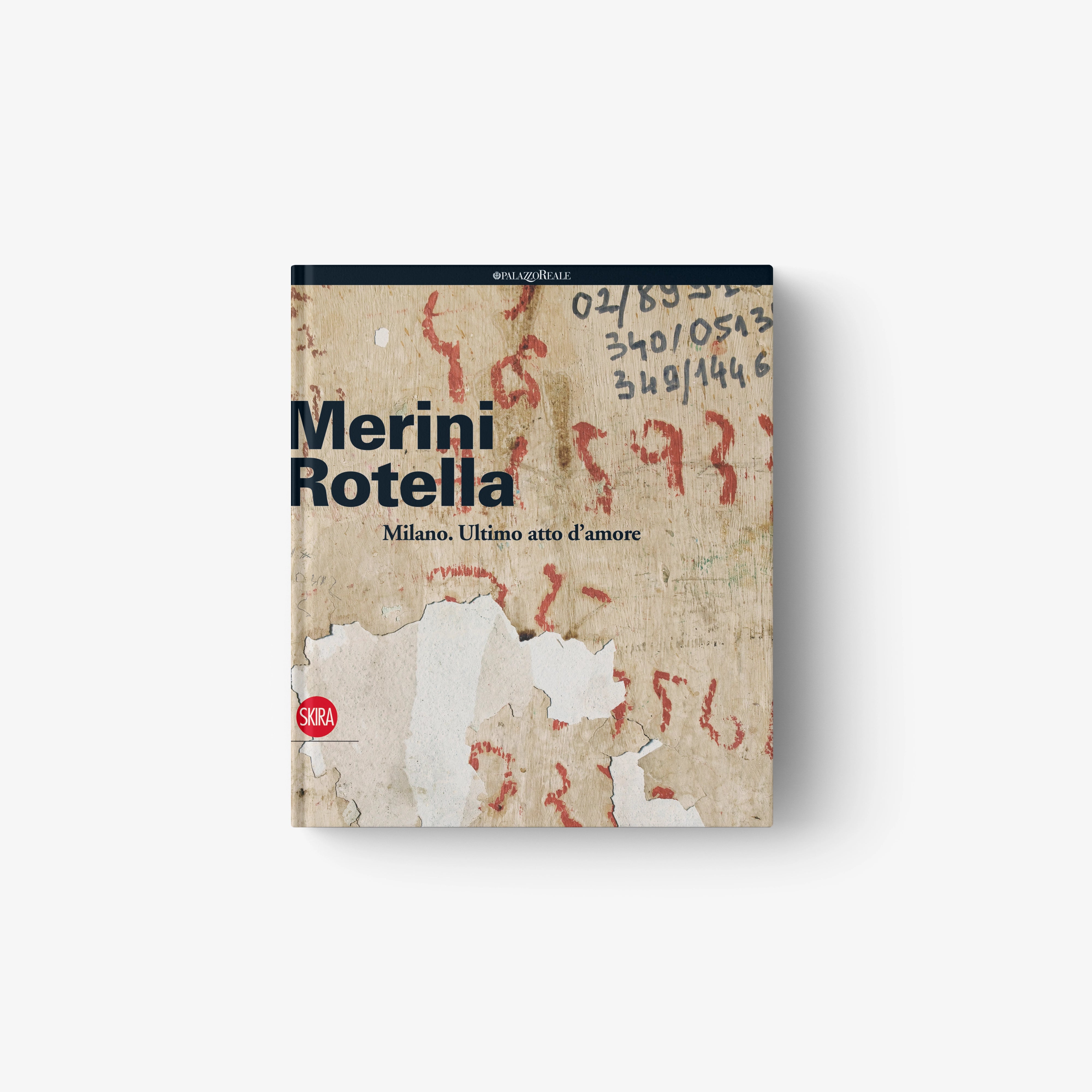 Hardcover book with beige and red abstract map-style cover