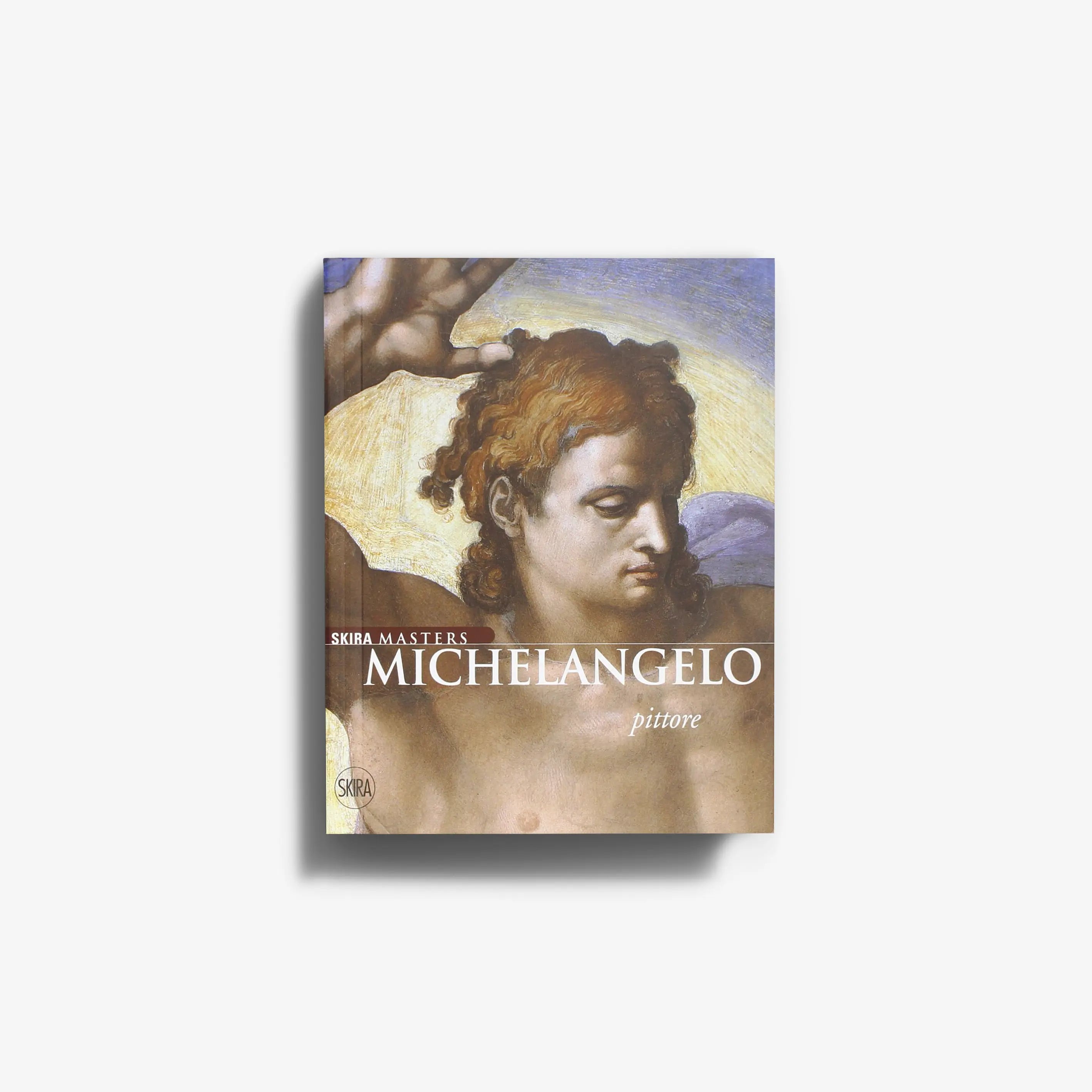 Book cover showing a classical painting of a muscular, curly-haired male figure with a cloudy sky background.