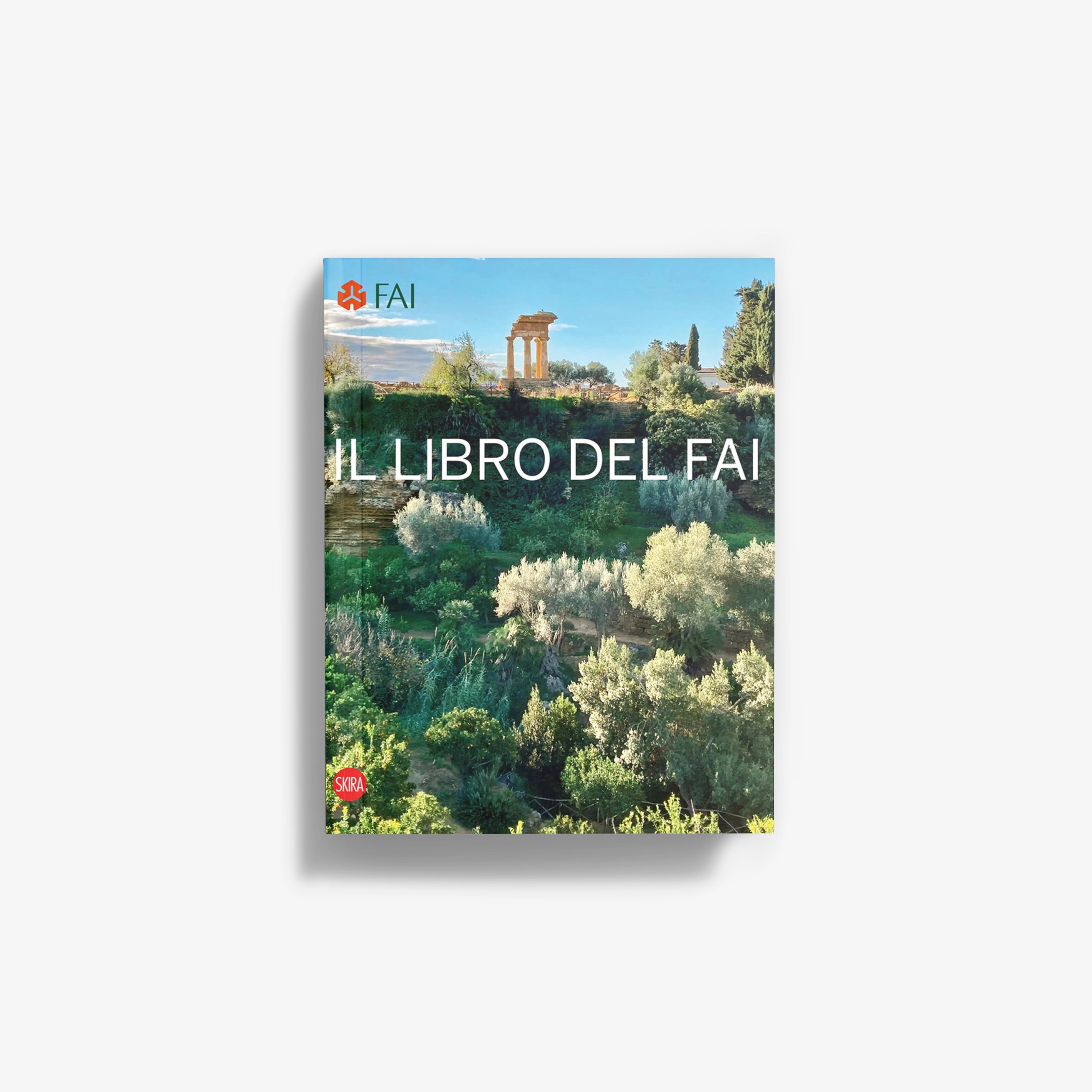 Hardback illustrated heritage book by Skira Arte, FAI, with FAI patrimoine cover and landscape garden scene