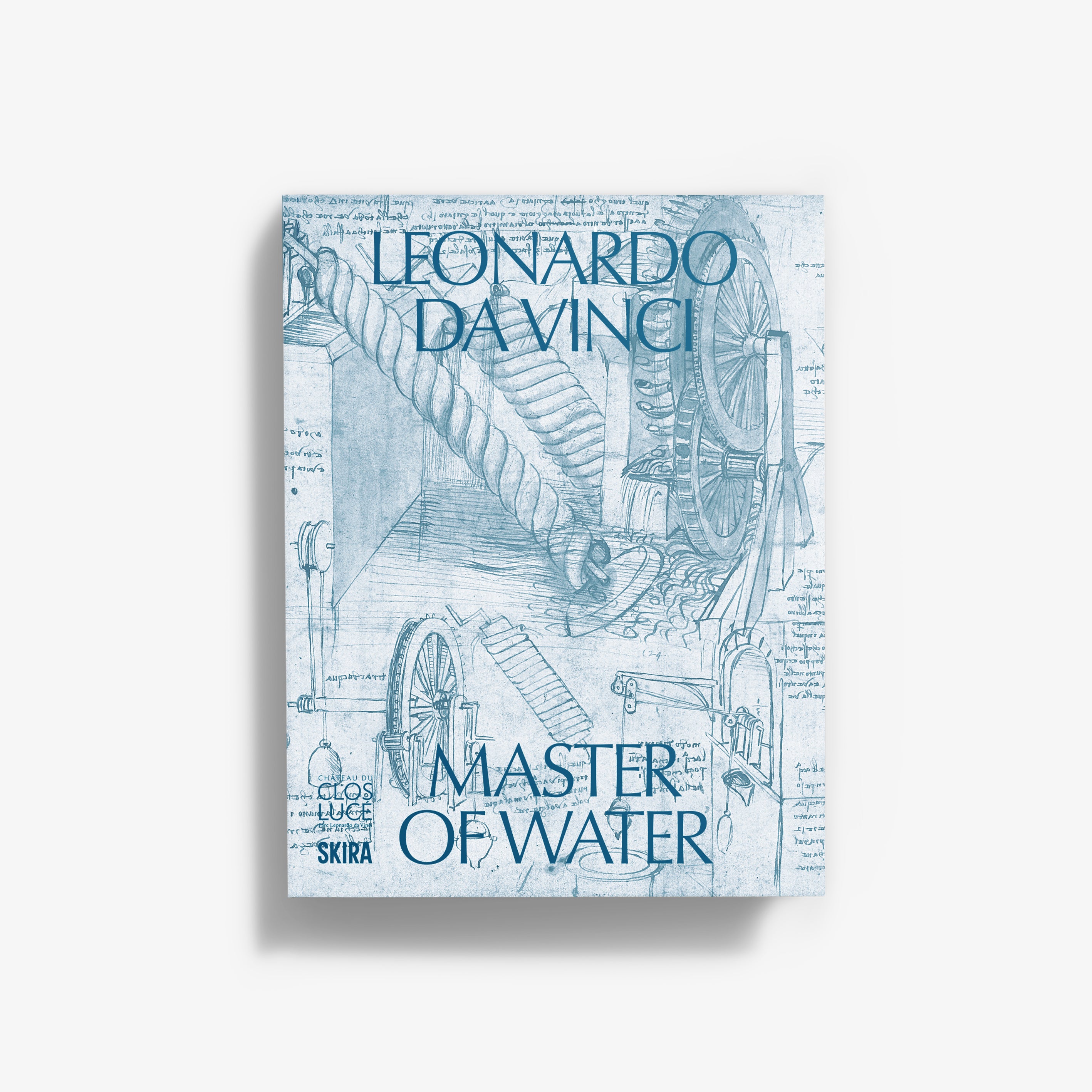 Hardcover book with blue illustrated cover and large “Master of Water” title
