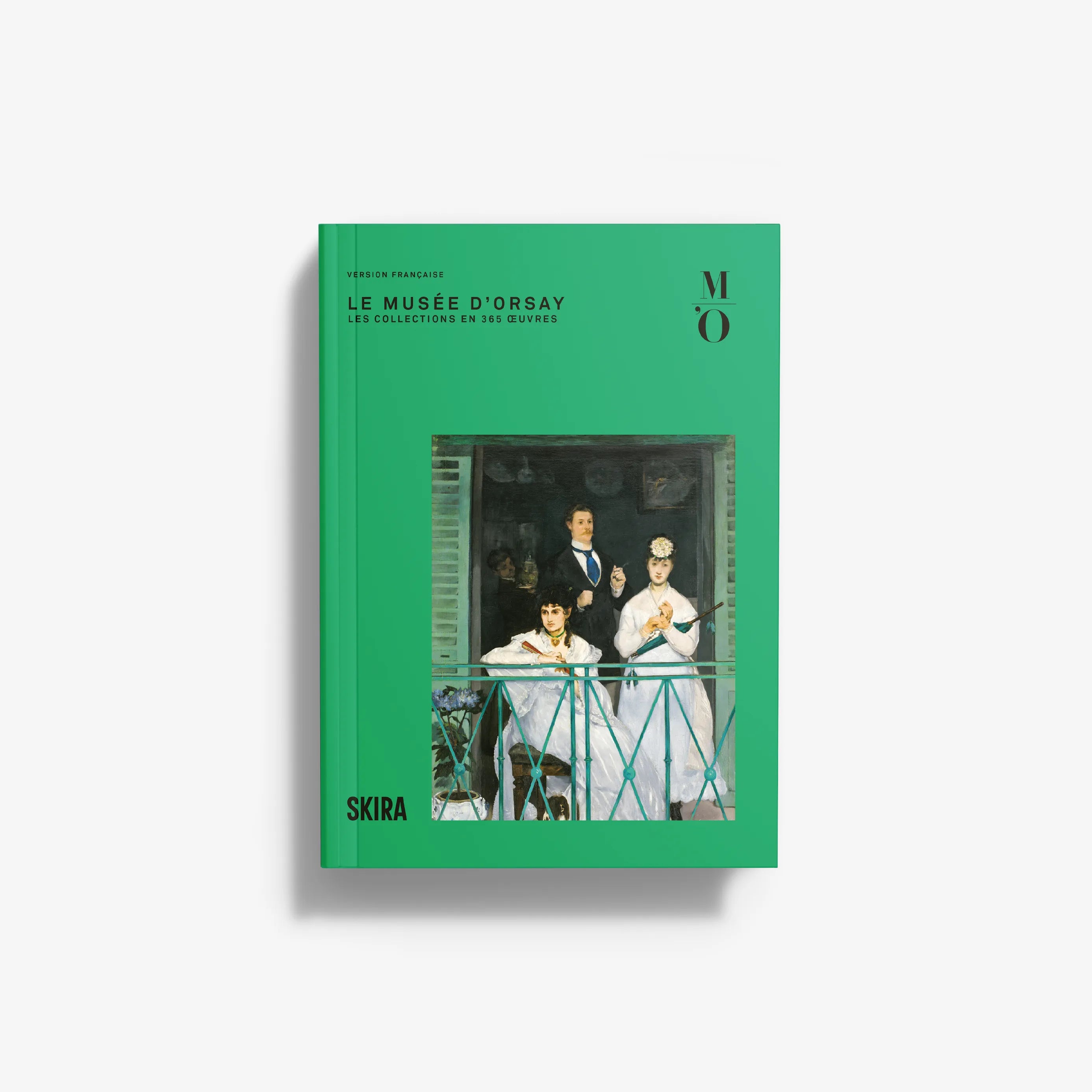 Green hardcover art museum collection book with collage cover art and title