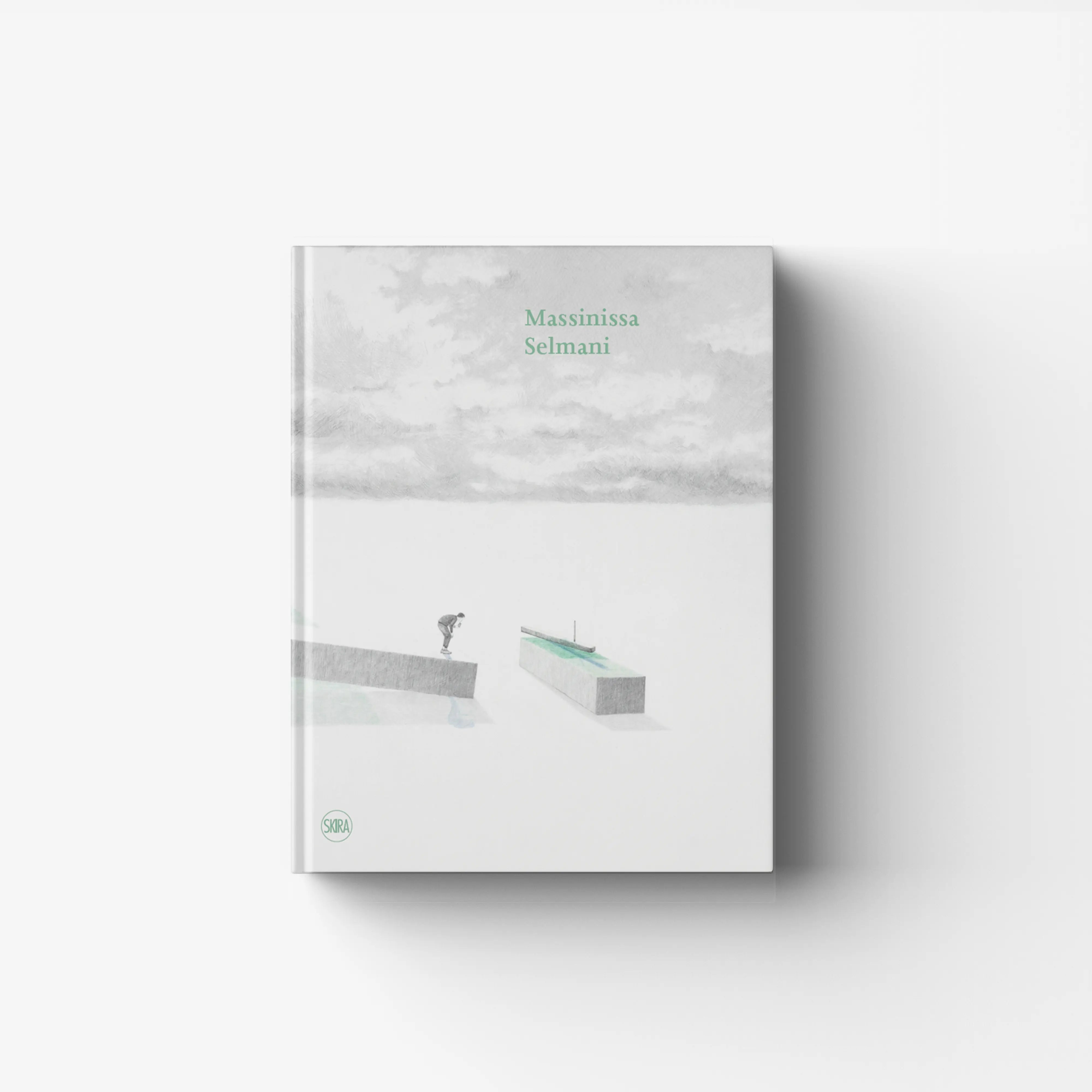 Contemporary art monograph book by Skira Arte, Massinissa Selmani, with documentary drawing and surreal elements