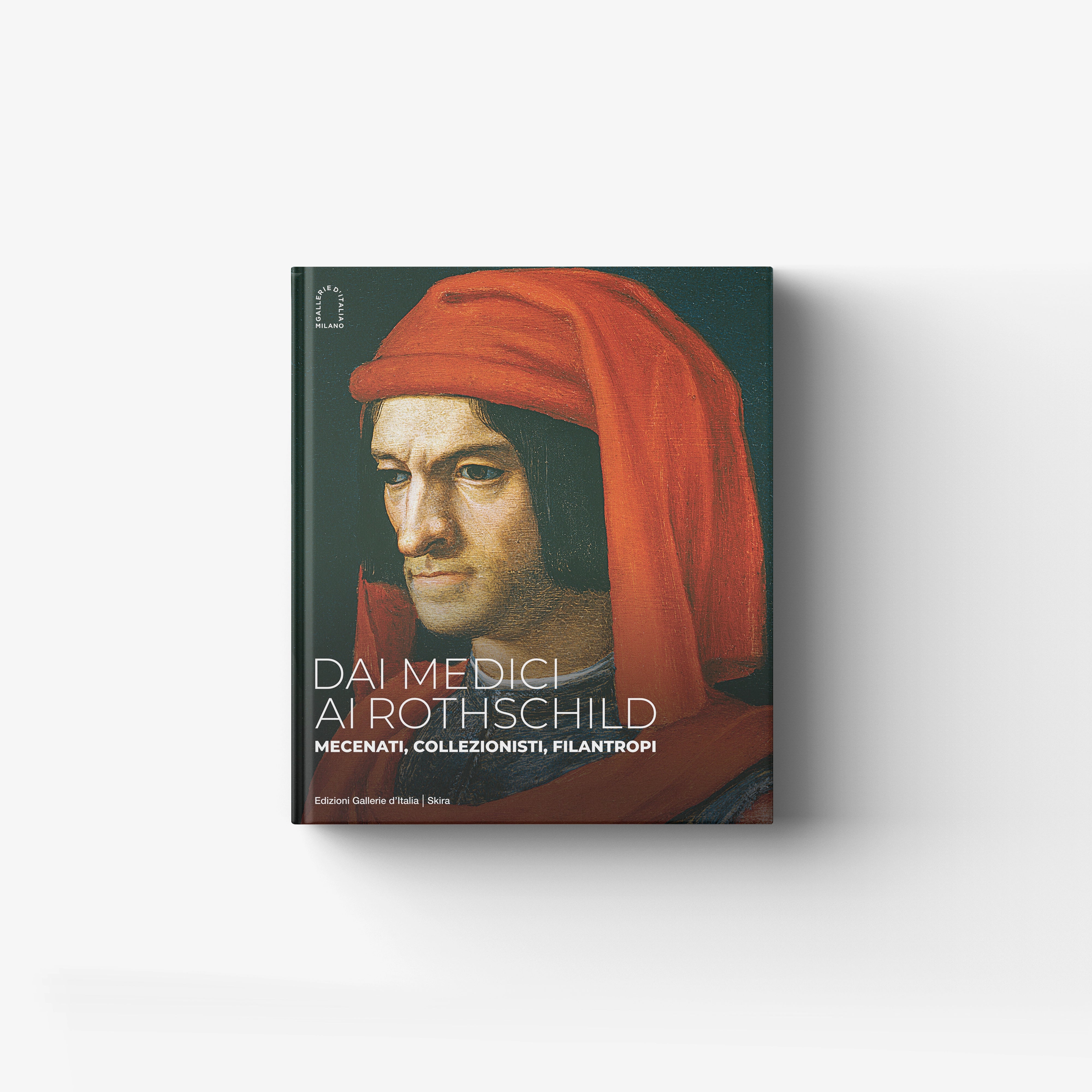 Art book by Skira Arte with illustrated cover of a woman in a red headscarf, Libro d'arte storico