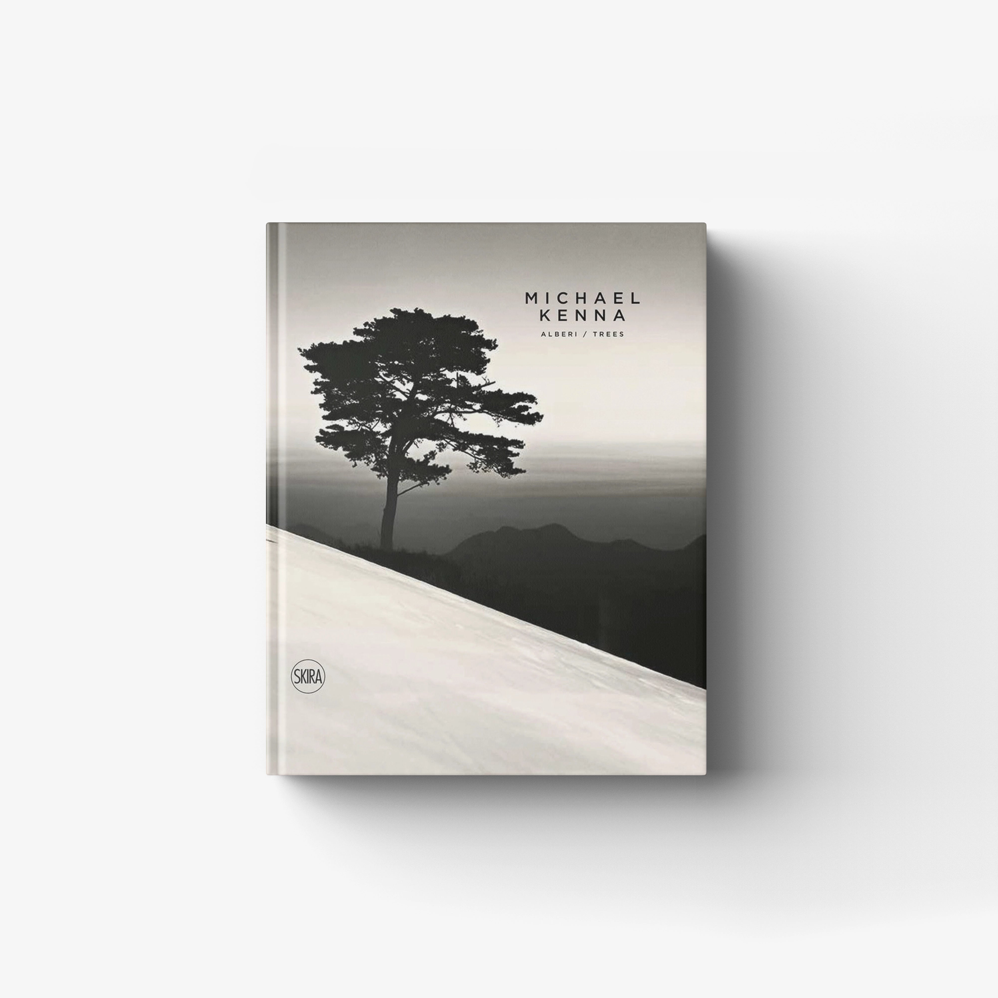 Art book by Skira Arte for Michael Kenna Alberi Trees, black and white analog style on paper