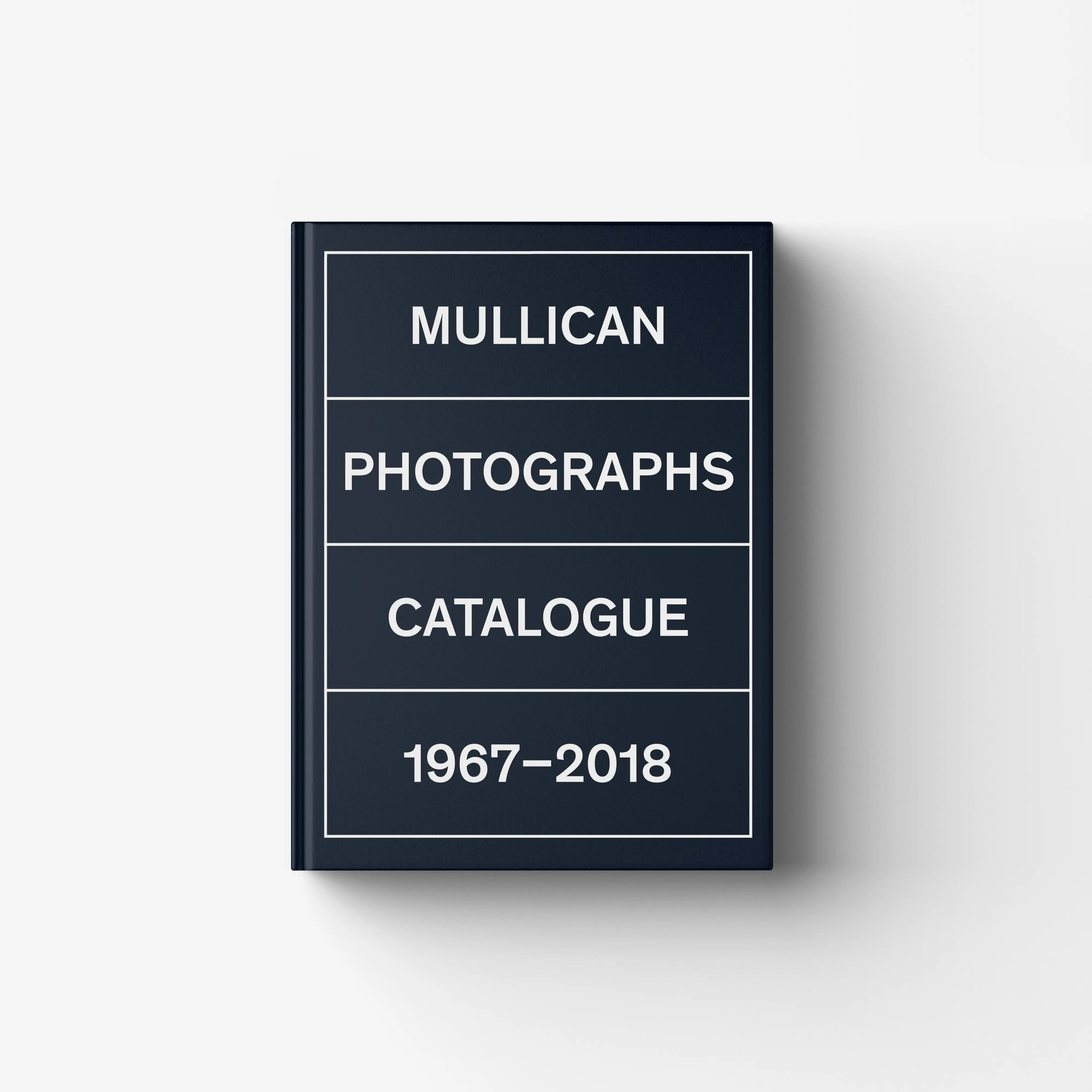 Art photography book in dark navy with white text, Skira Arte, Matt Mullican, publication covering 1967 to 2018