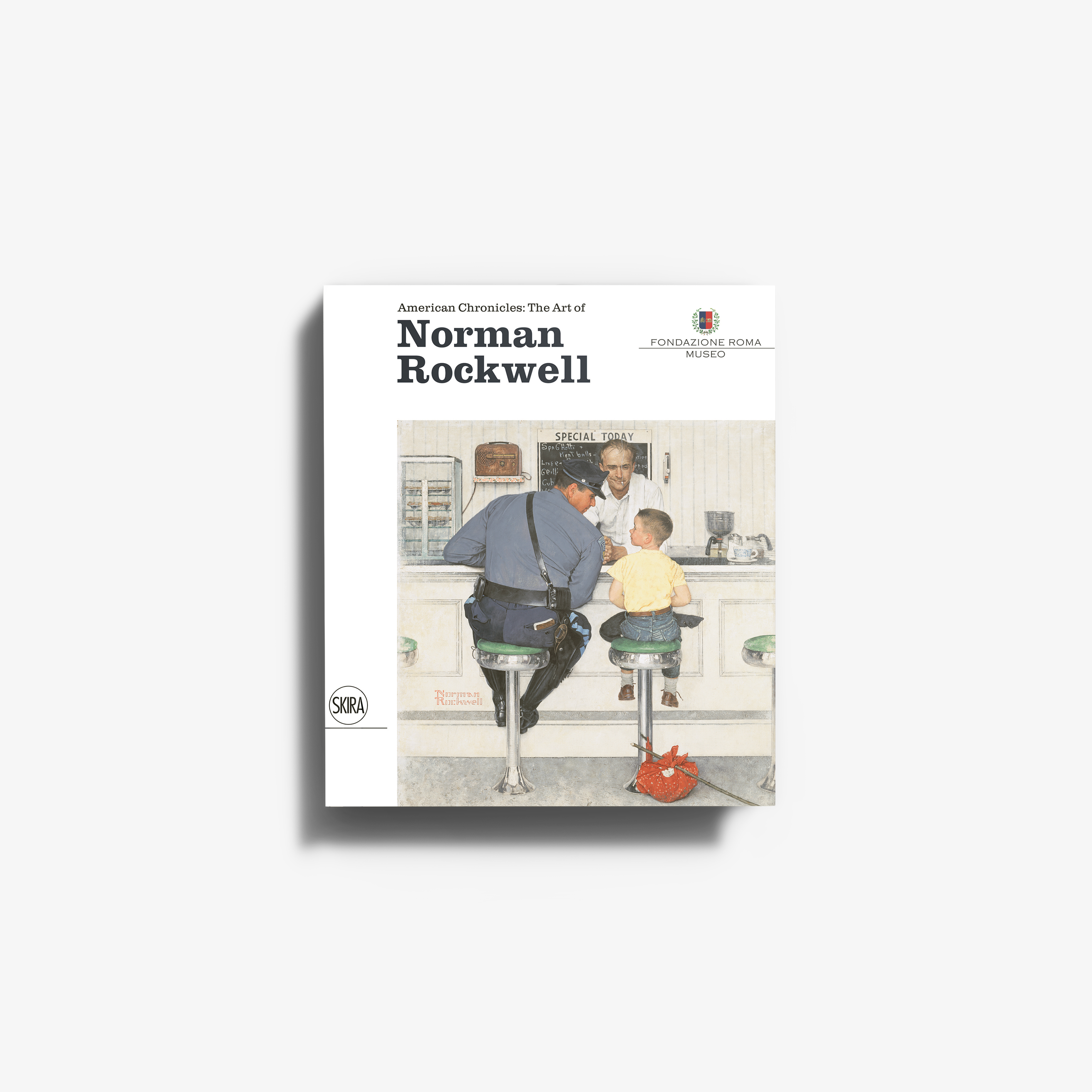 Norman Rockwell art book with American Chronicles title on illustrated cover