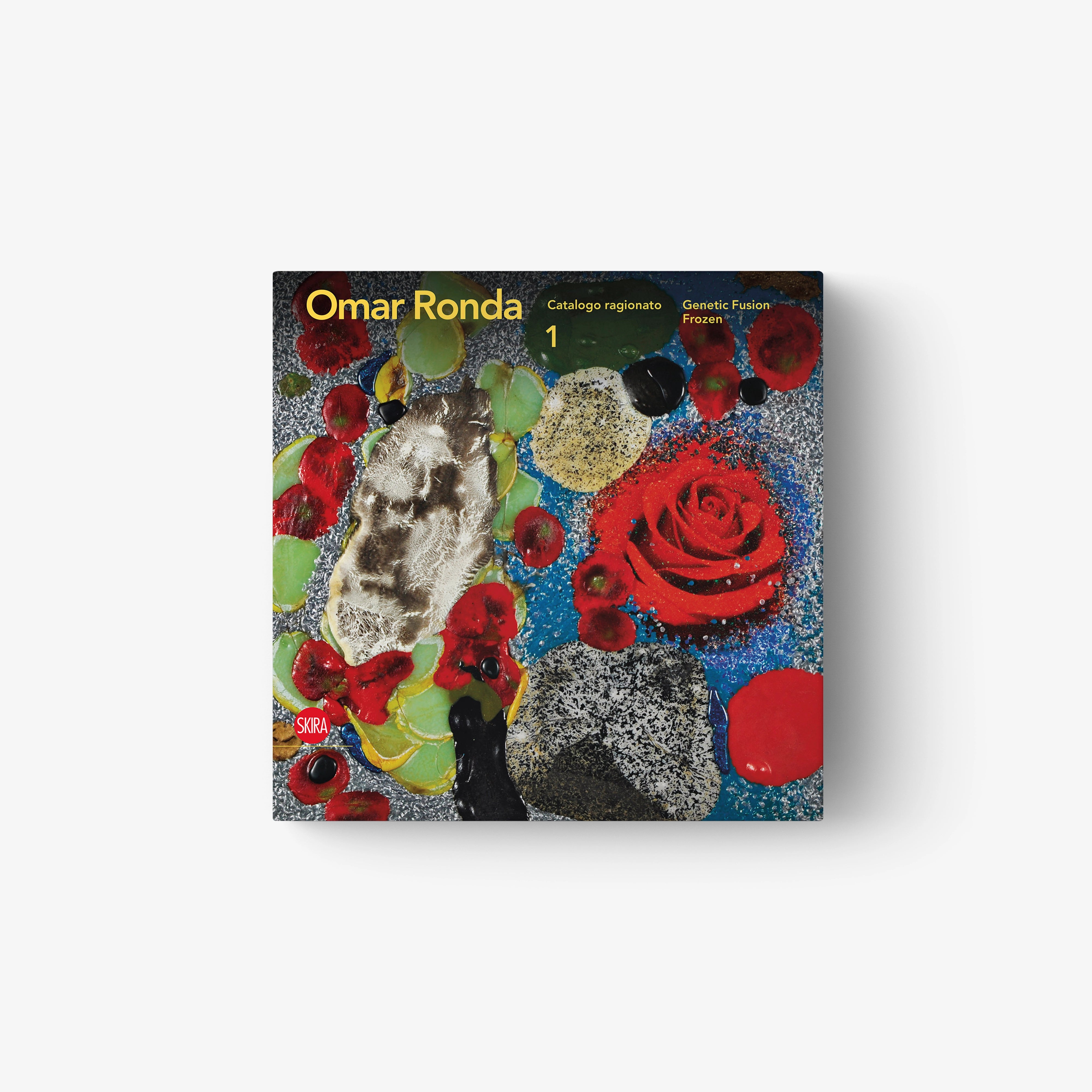 Omar Ronda catalog book with colorful abstract cover art, issue 1