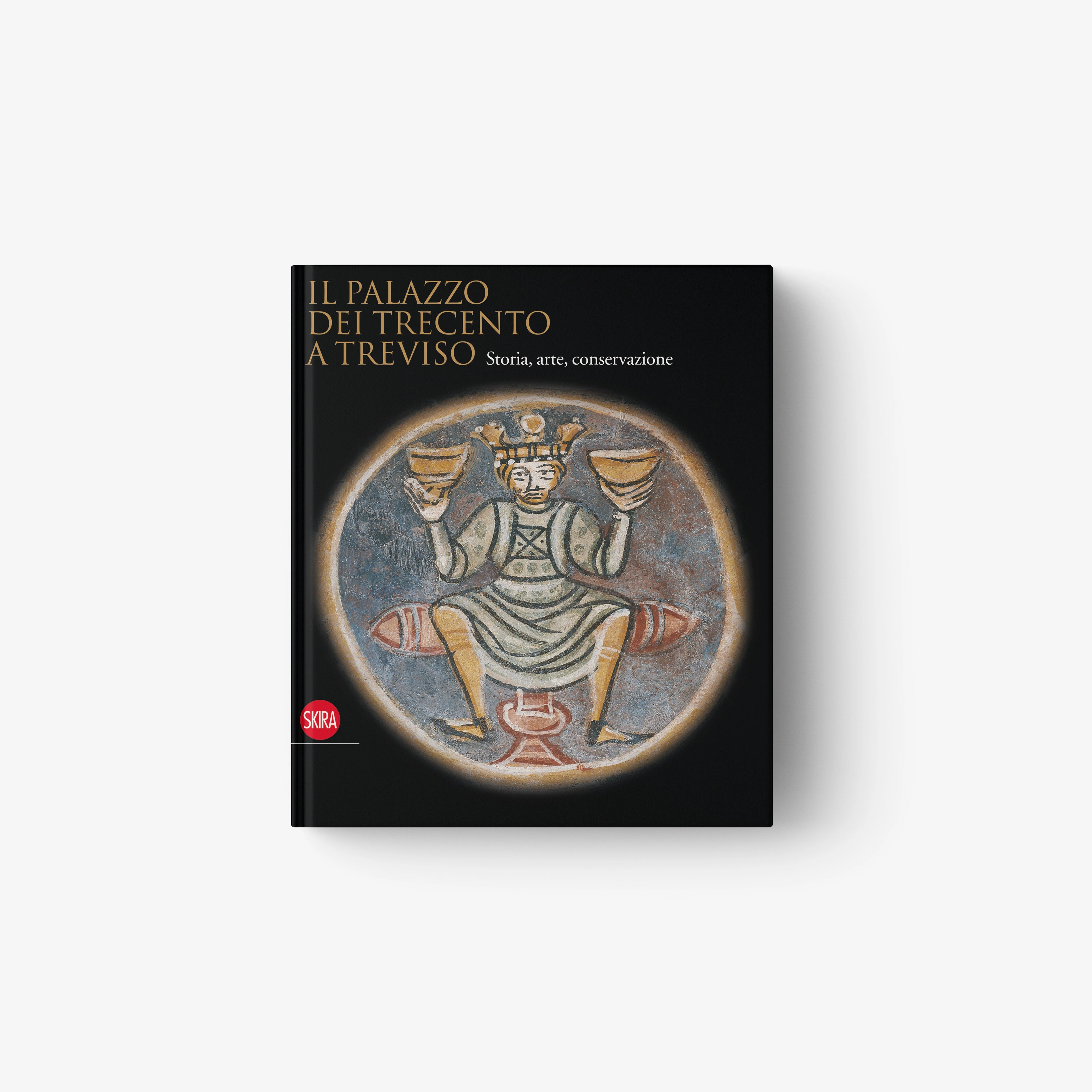 The Palace of the Three Hundred in Treviso book with black cover and gold emblem