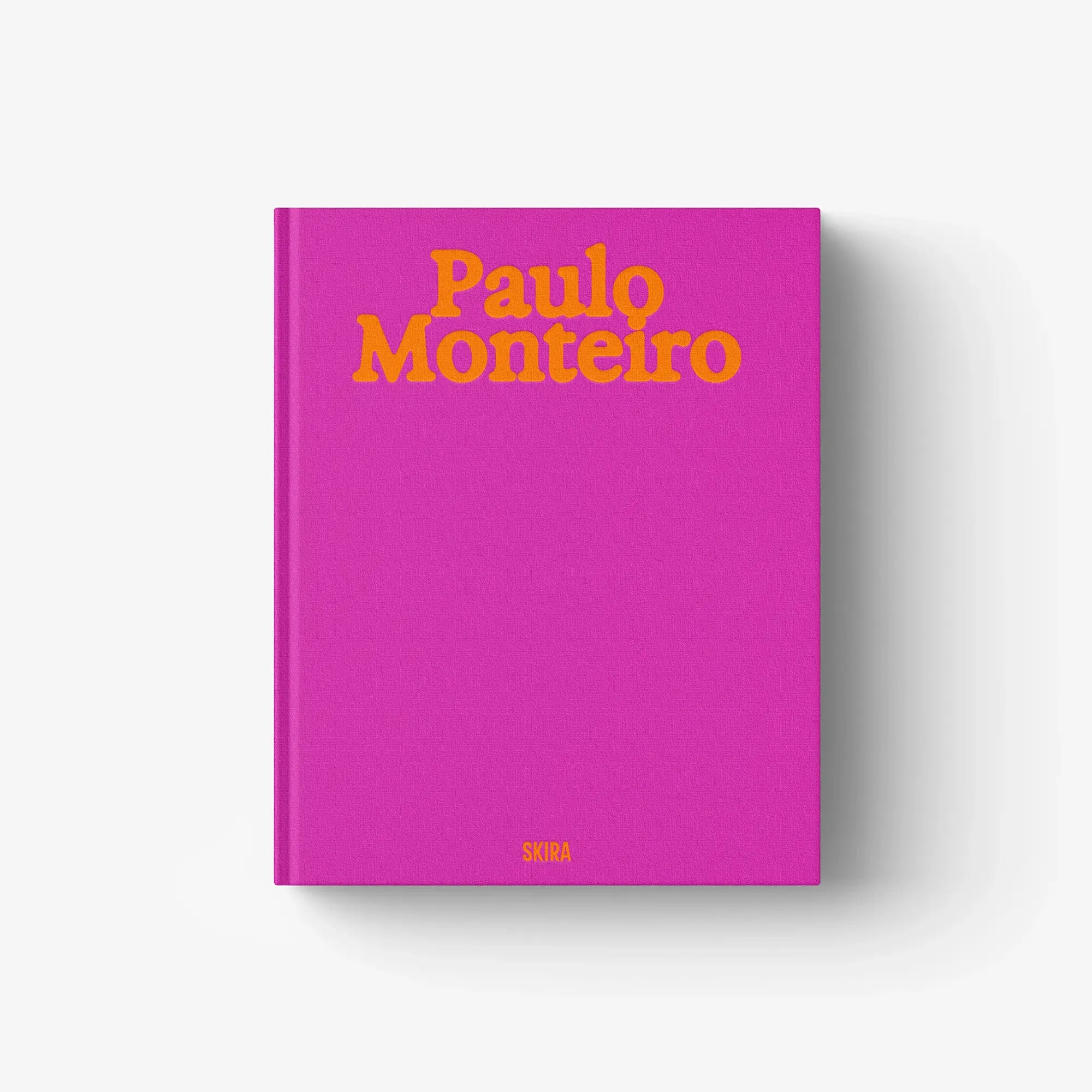 Purple art book cover, Paulo Monteiro title, SKIRA logo