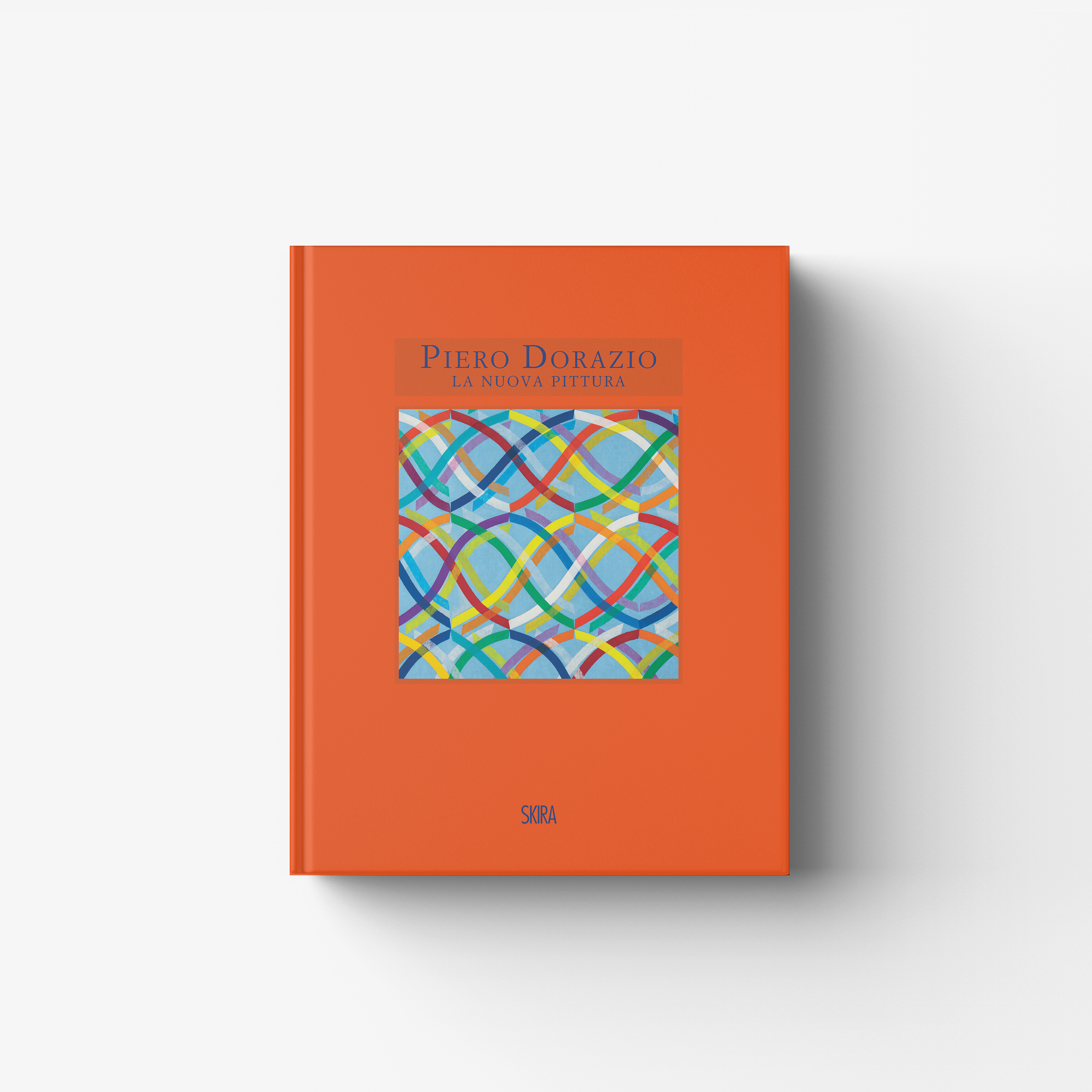 Art book with orange cover by Skira Arte, Piero Dorazio La nuova pittura, with contemporary art catalogue 1963 to 1968