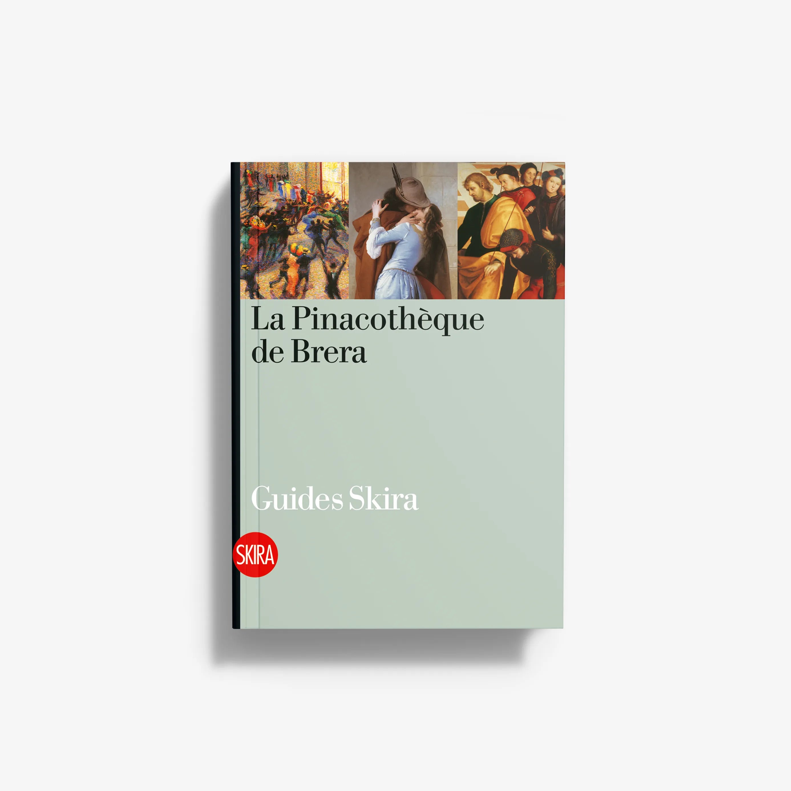 Brera Pinacotheque guidebook, light green softcover with colorful art and Skira logo
