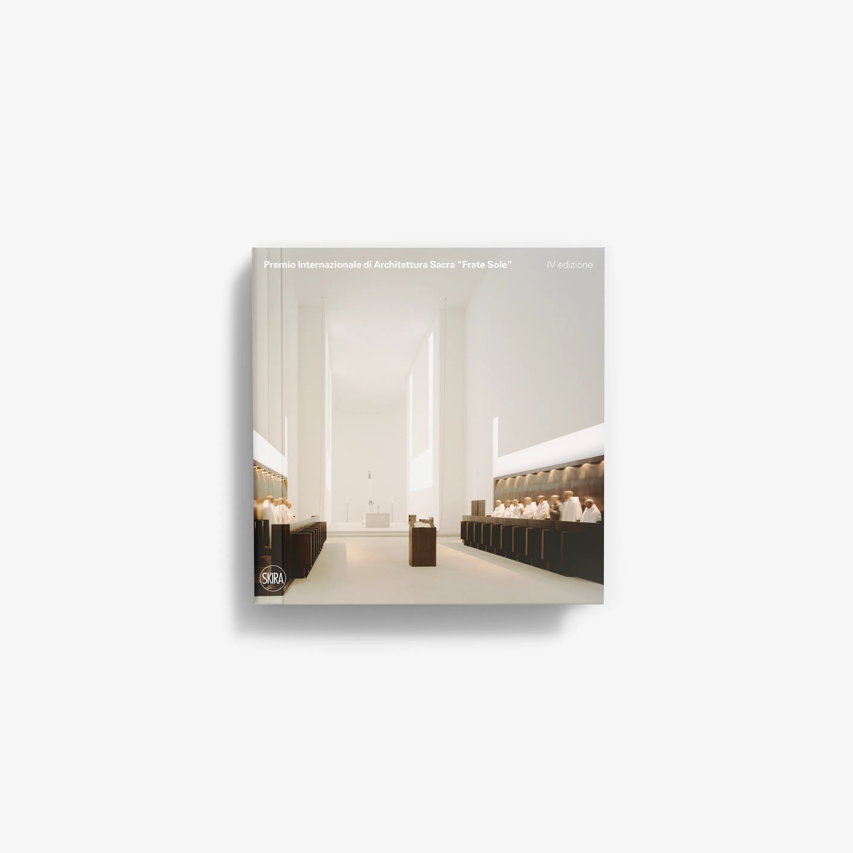 Square wall poster print showing church interior and award title text