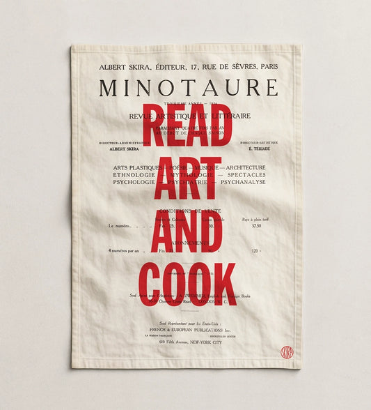 Kitchen towel READ ART AND COOK