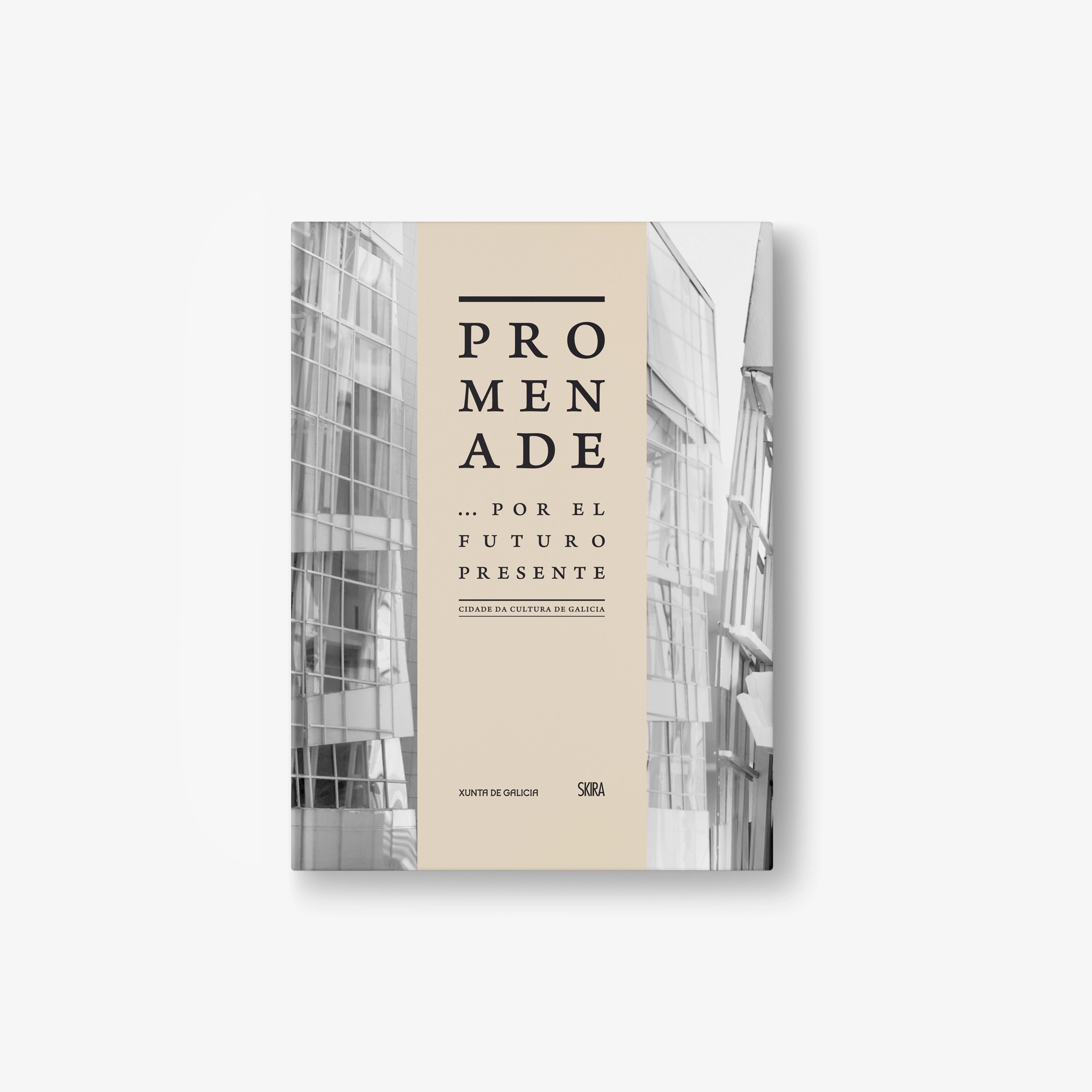 Promenade Spanish edition book cover with beige layout, city buildings, and title text