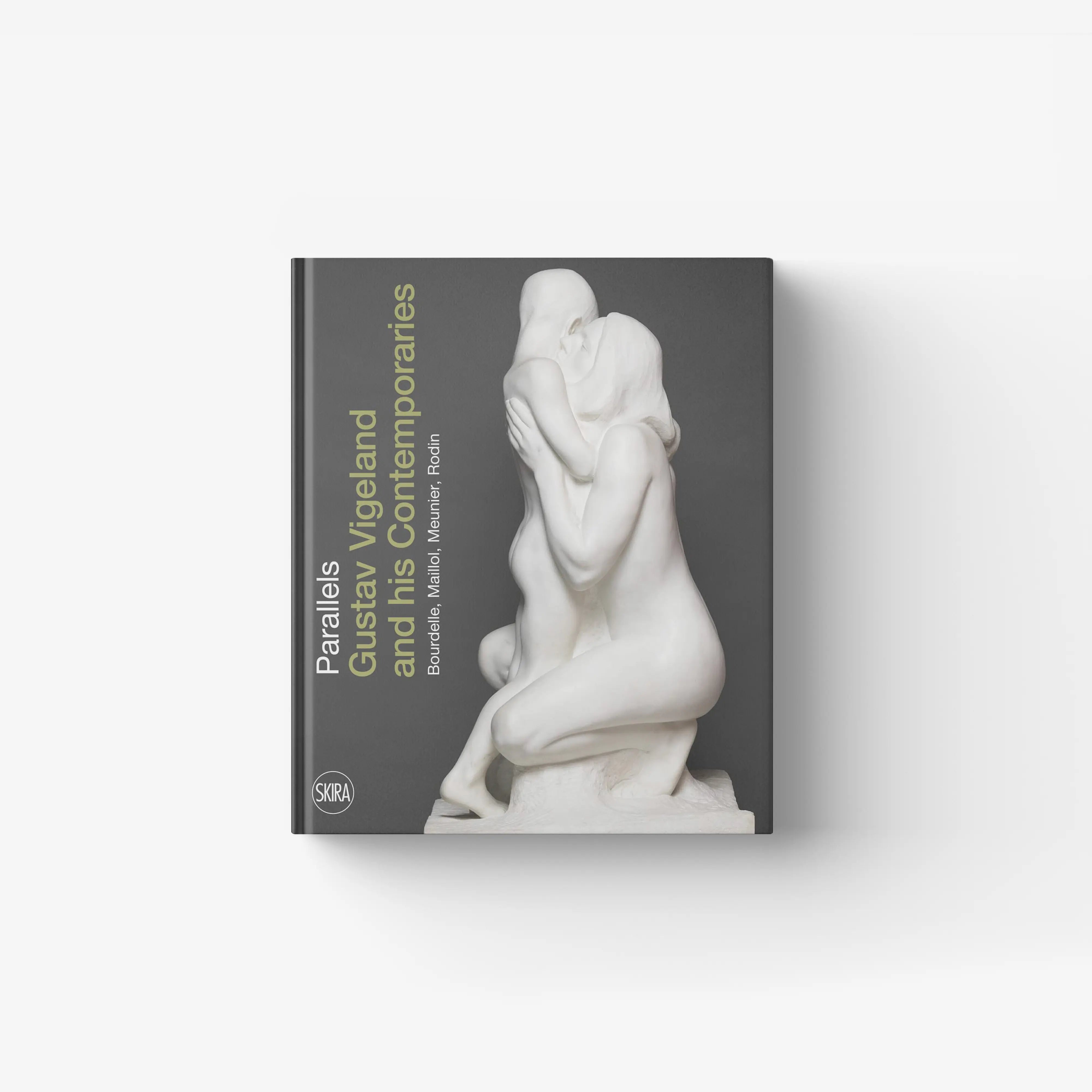 Art book on Gustav Vigeland and his contemporaries by Skira Arte with modern sculpture portraits and monuments, Norwegian edition