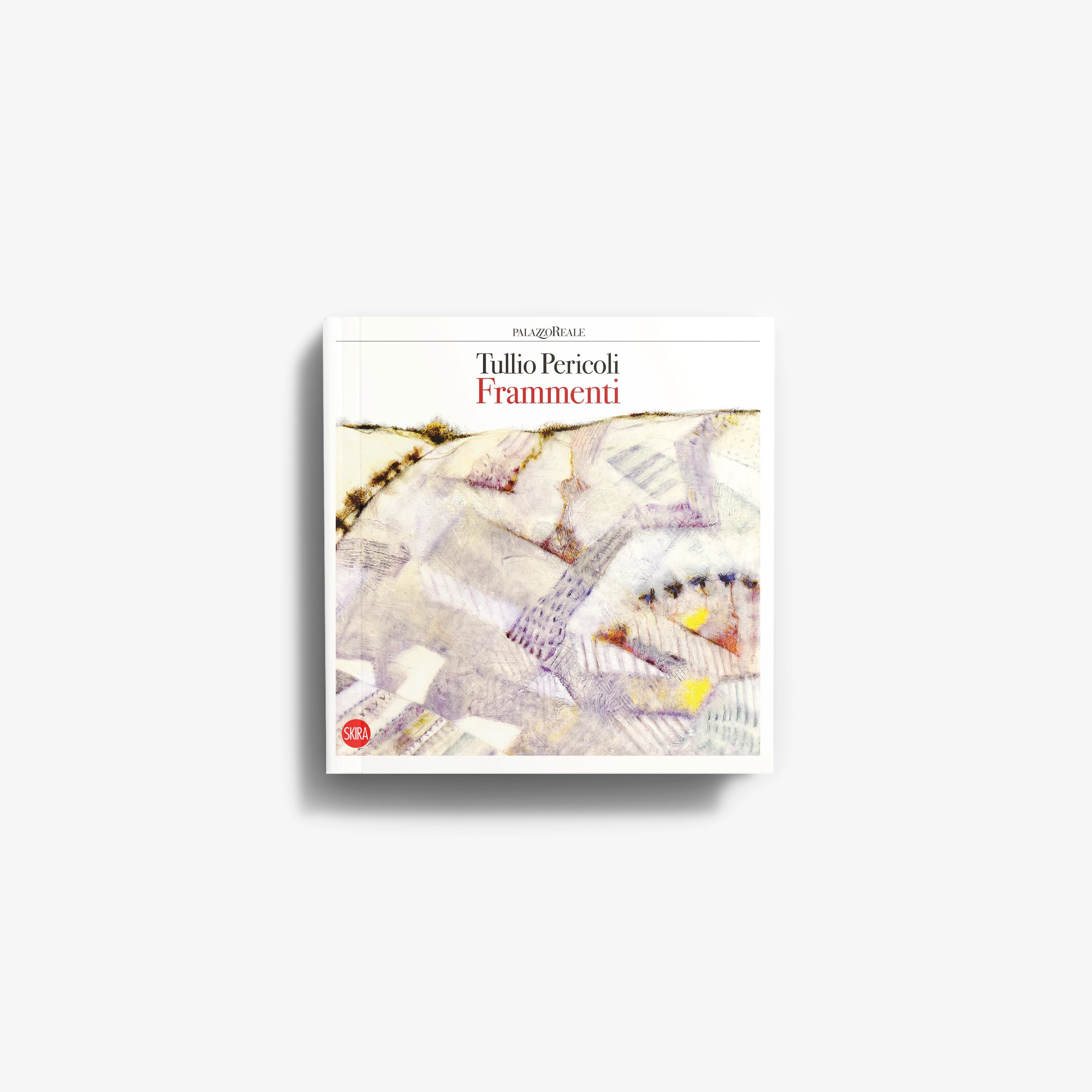Art book in white with multicoloured artwork cover, Skira Arte, Tullio Pericoli Frammenti, dedicated portraits section