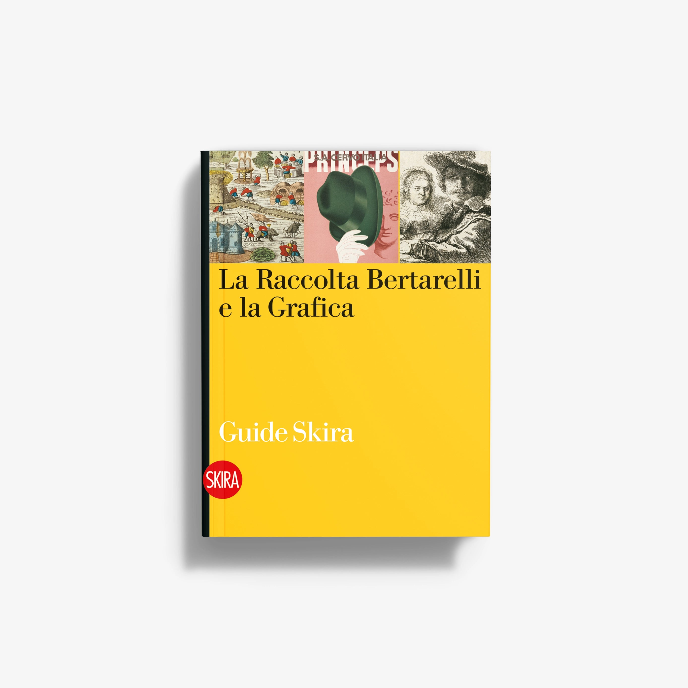Yellow book cover: 'The Bertarelli Collection and the Graphics', Skira, illustrated