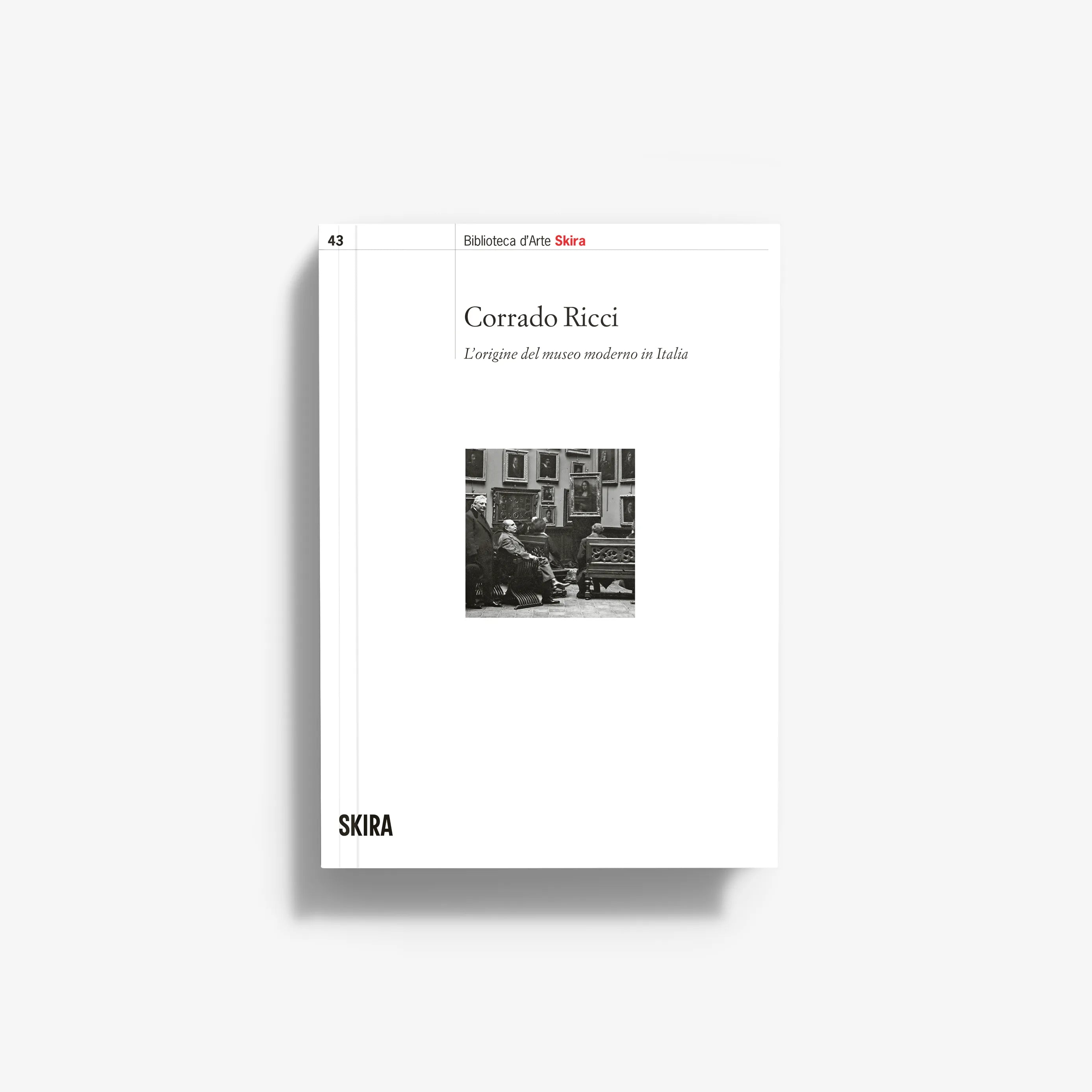 White paperback book cover with Corrado Ricci title and Skira publisher logo