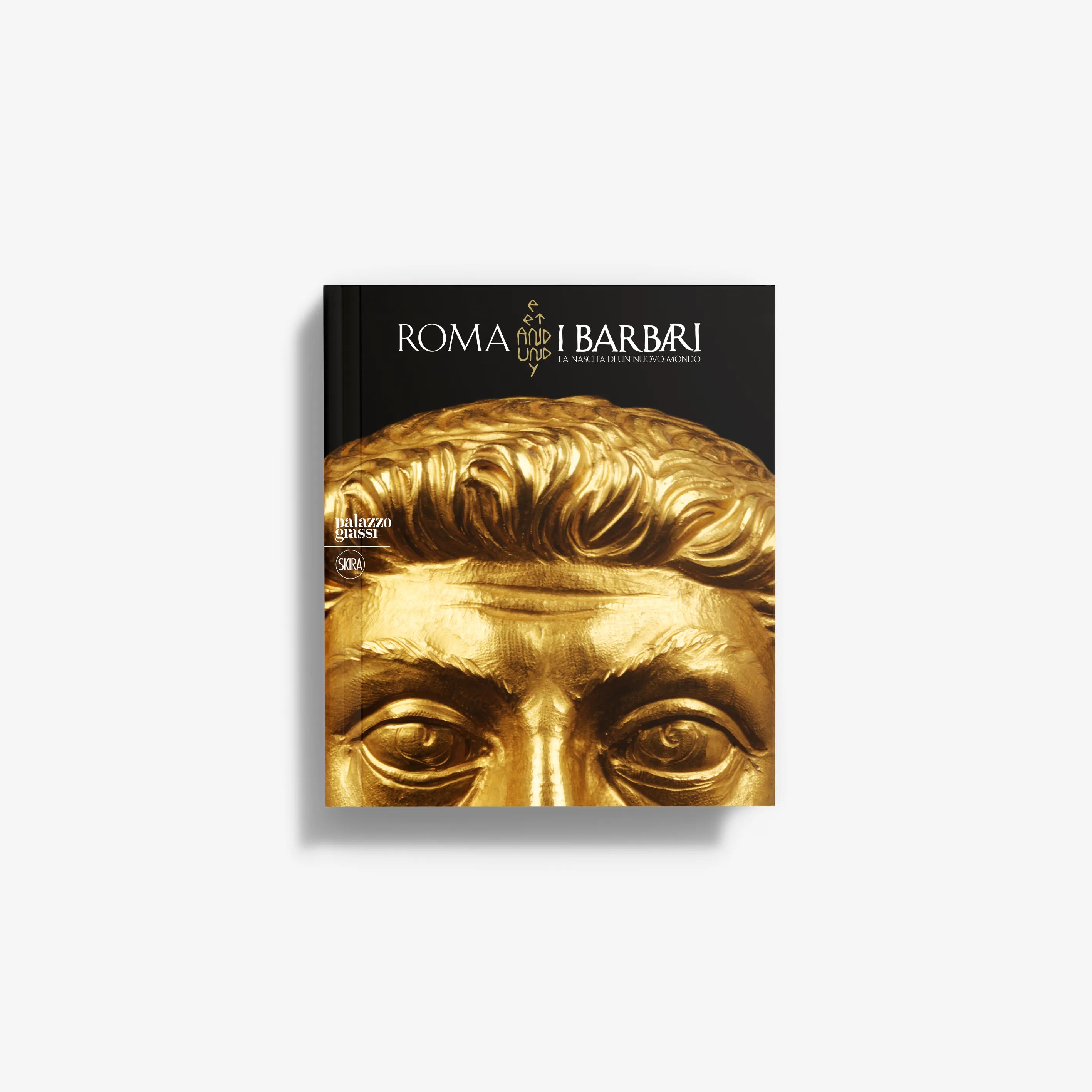 Book cover featuring a close-up gold face with dark eye details