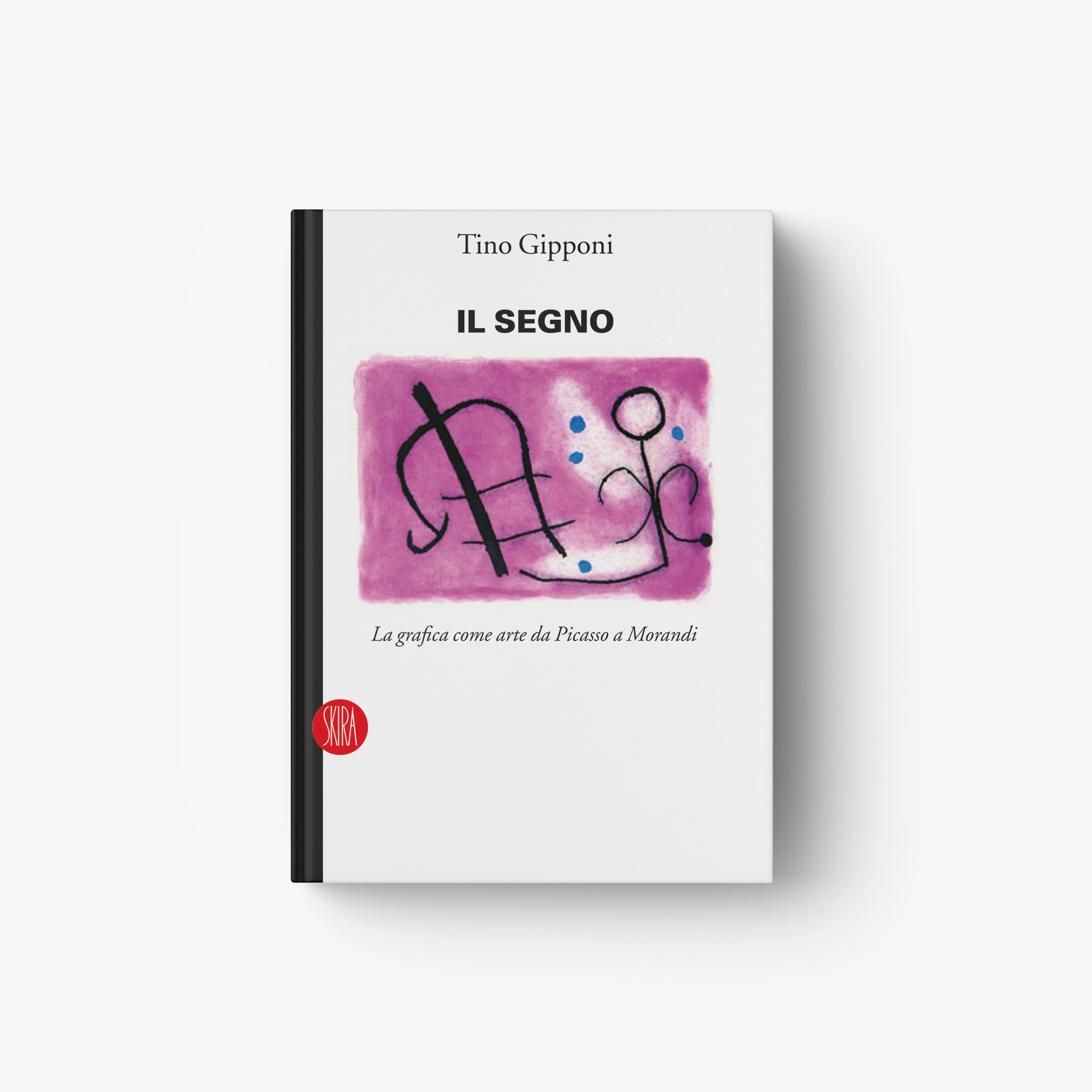 Paperback art book cover with purple abstract line drawing and figures