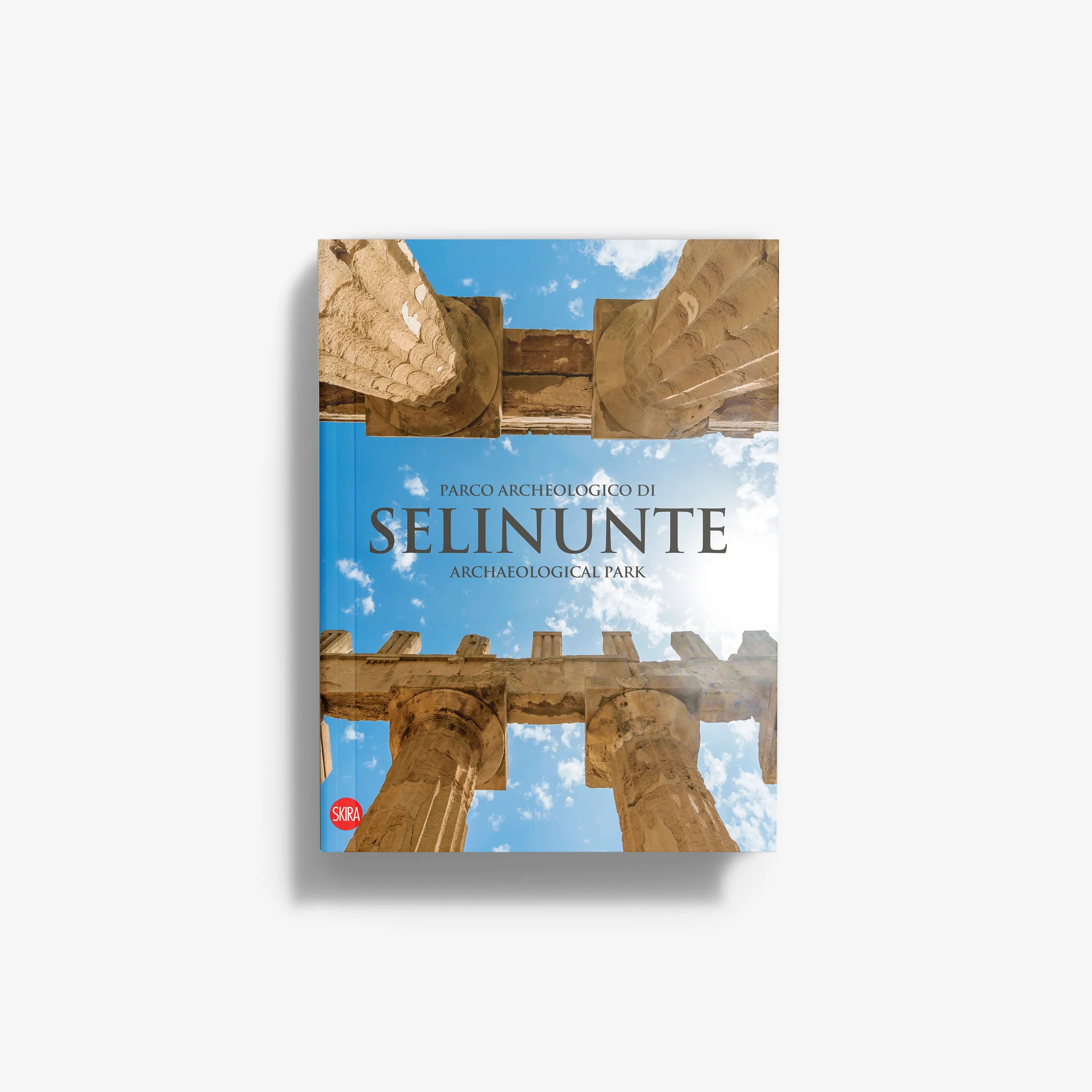 Archaeological park guidebook by Skira Arte for Parco archeologico di Selinunte, illustrated volume with iconographic apparatus