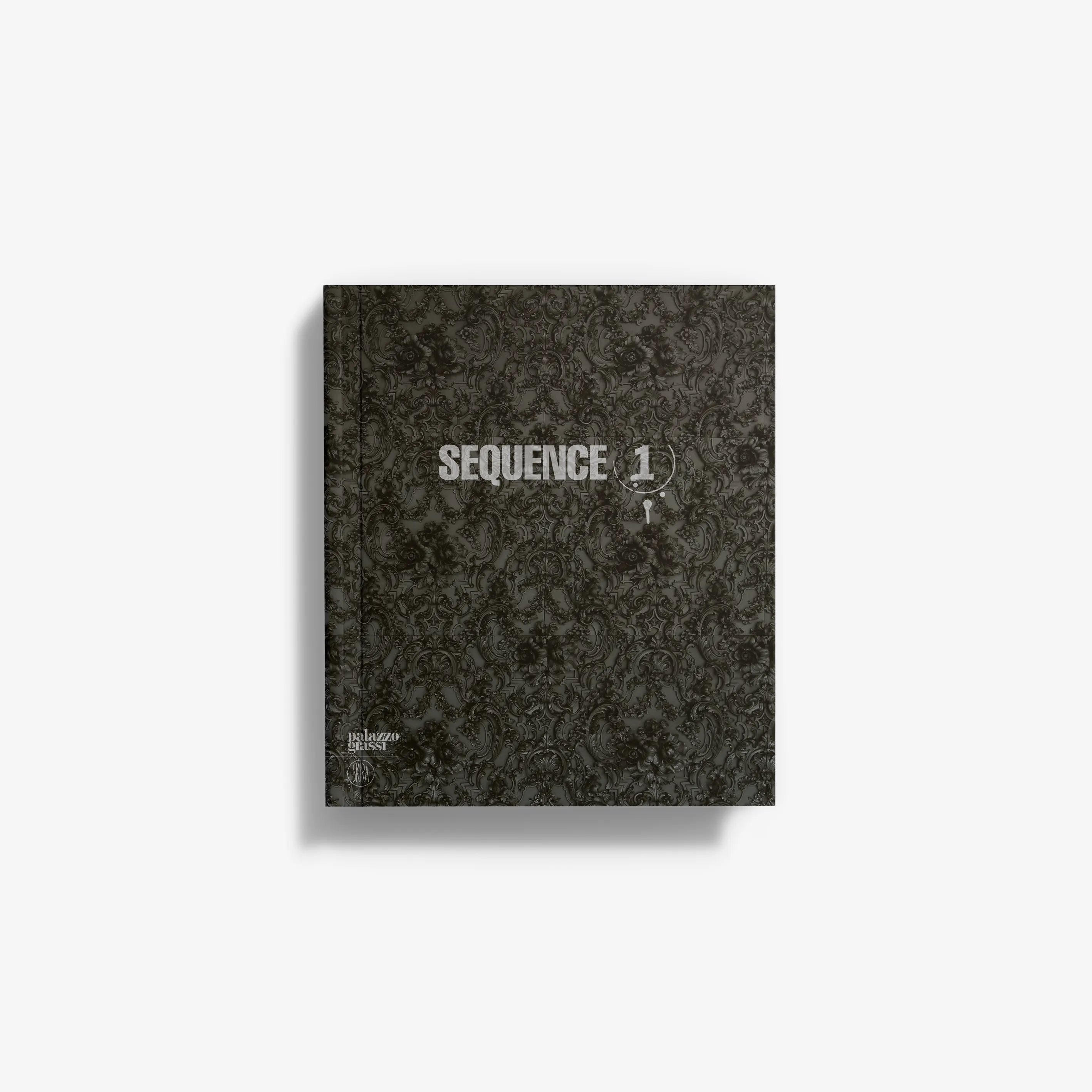Sequence (1) hardcover book with dark textured cover