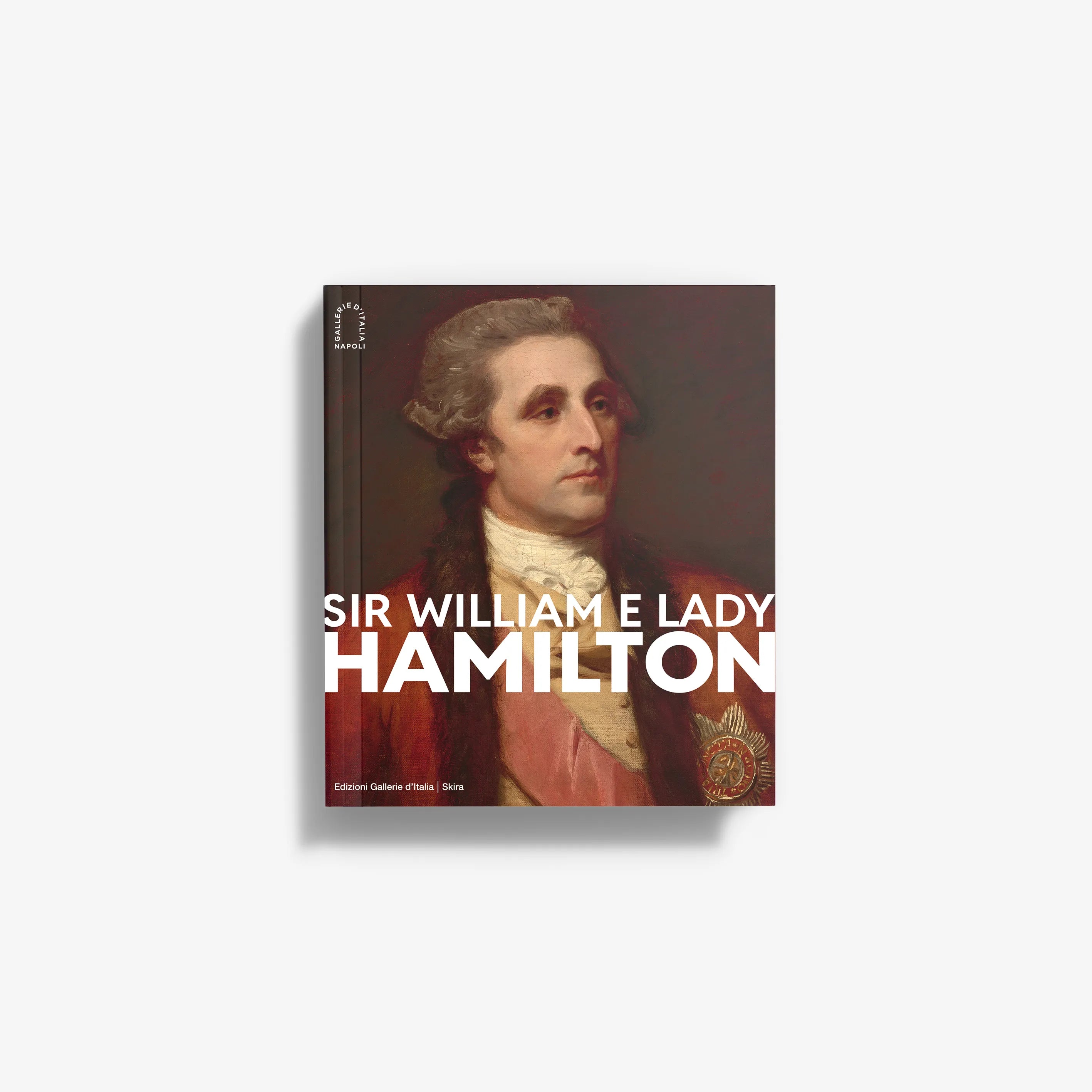 Classic art portrait print by Skira Arte with Sir William Hamilton and Lady Hamilton, set in 18th-century Naples