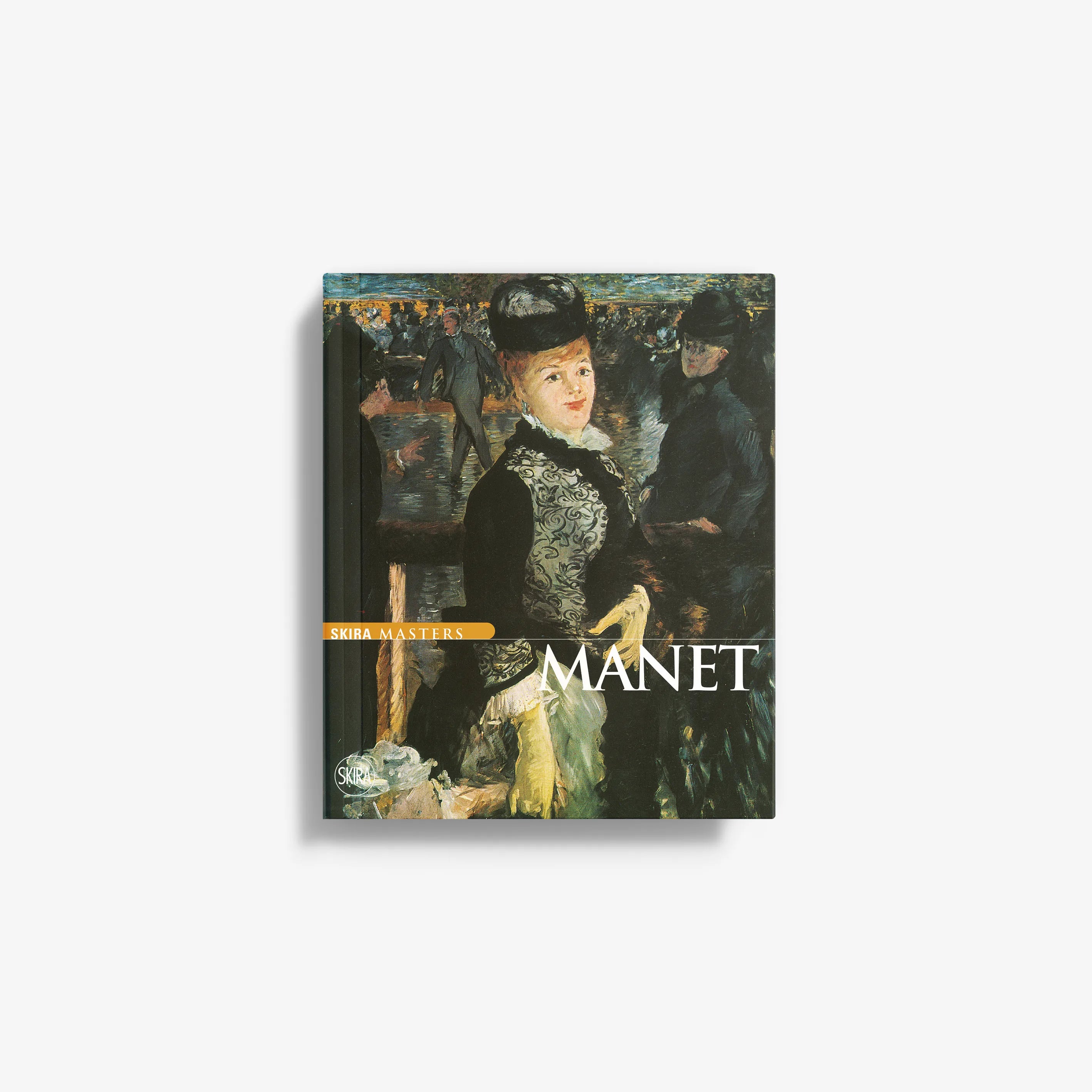 Modern art canvas print by Skira Arte with a woman portrait in a crowd, featuring the Manet al Salon 1866 theme