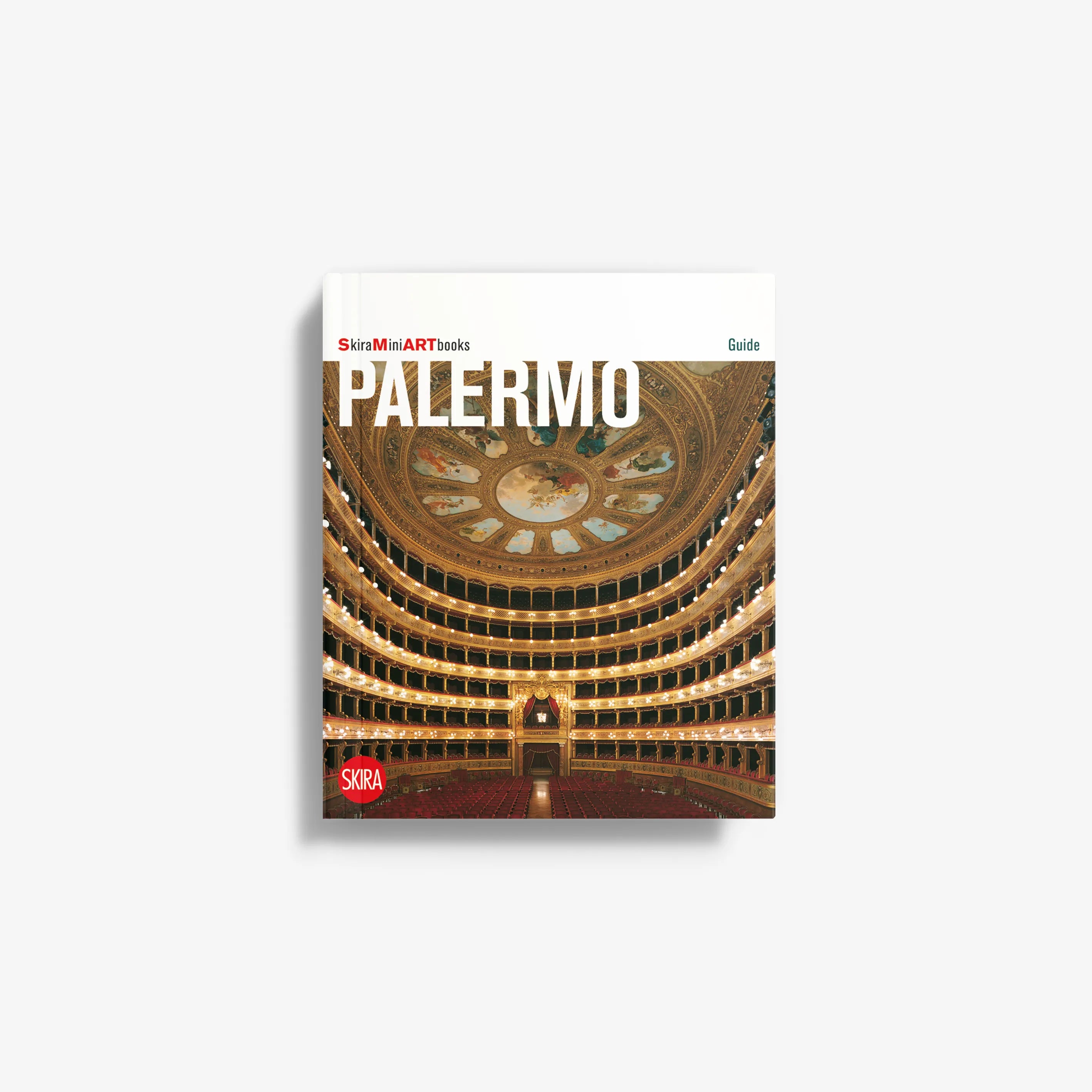 Palermo art book with golden dome architecture illustration on cover