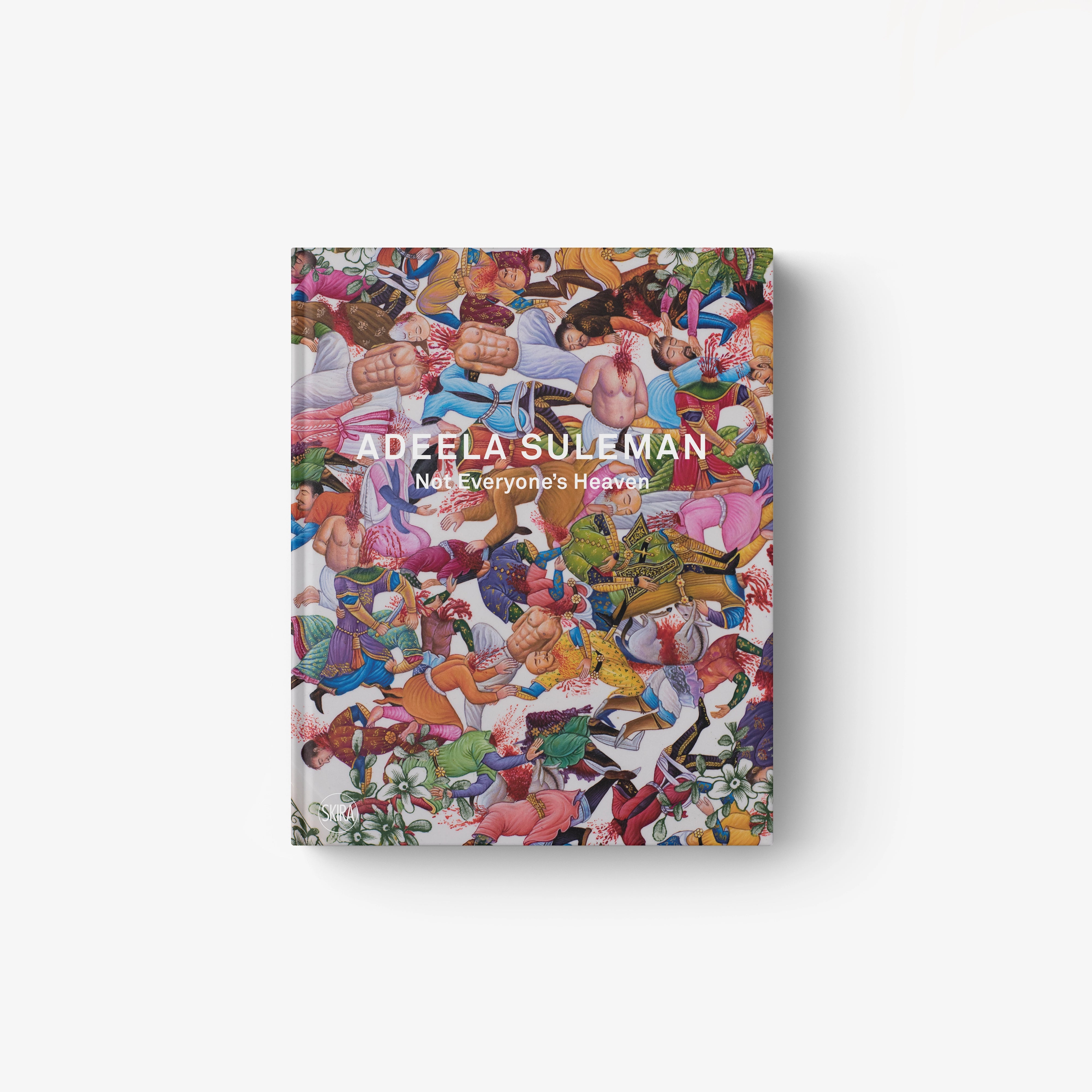 Hardcover book with colorful collage cover art and title text