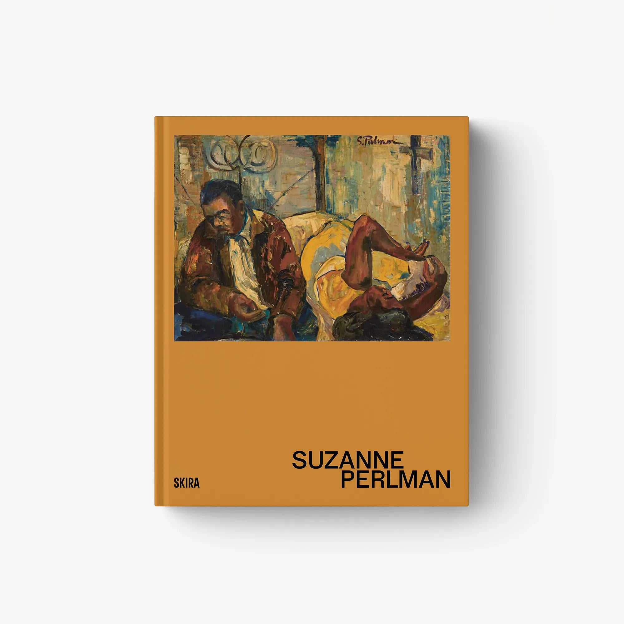 Suzanne Perlman art book cover with colorful painting and title text
