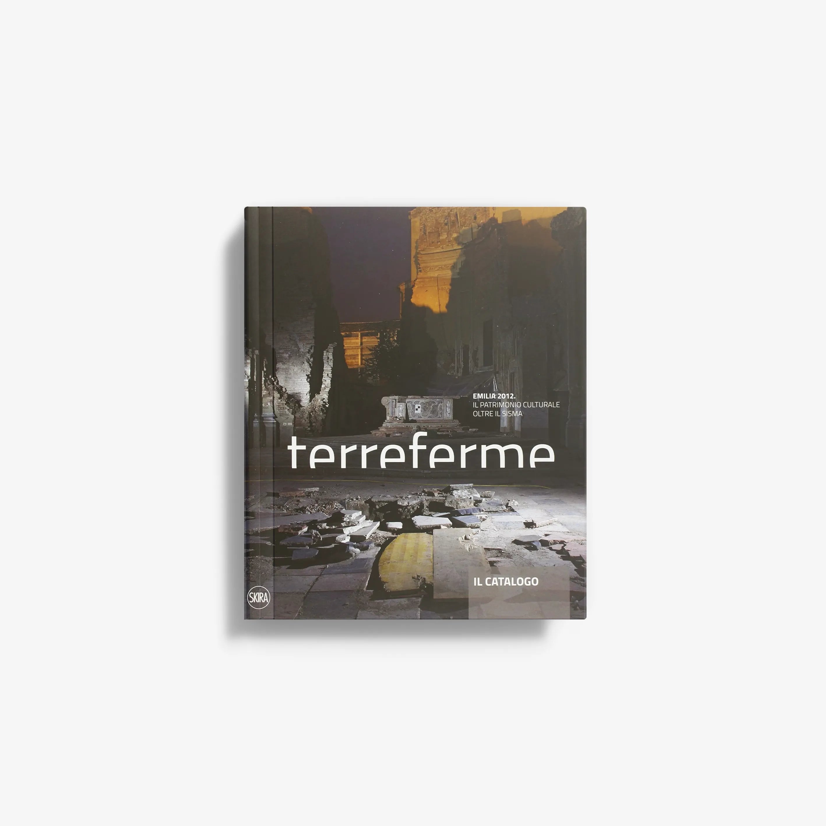 Terreferme hardcover catalog with cityscape cover and title lettering