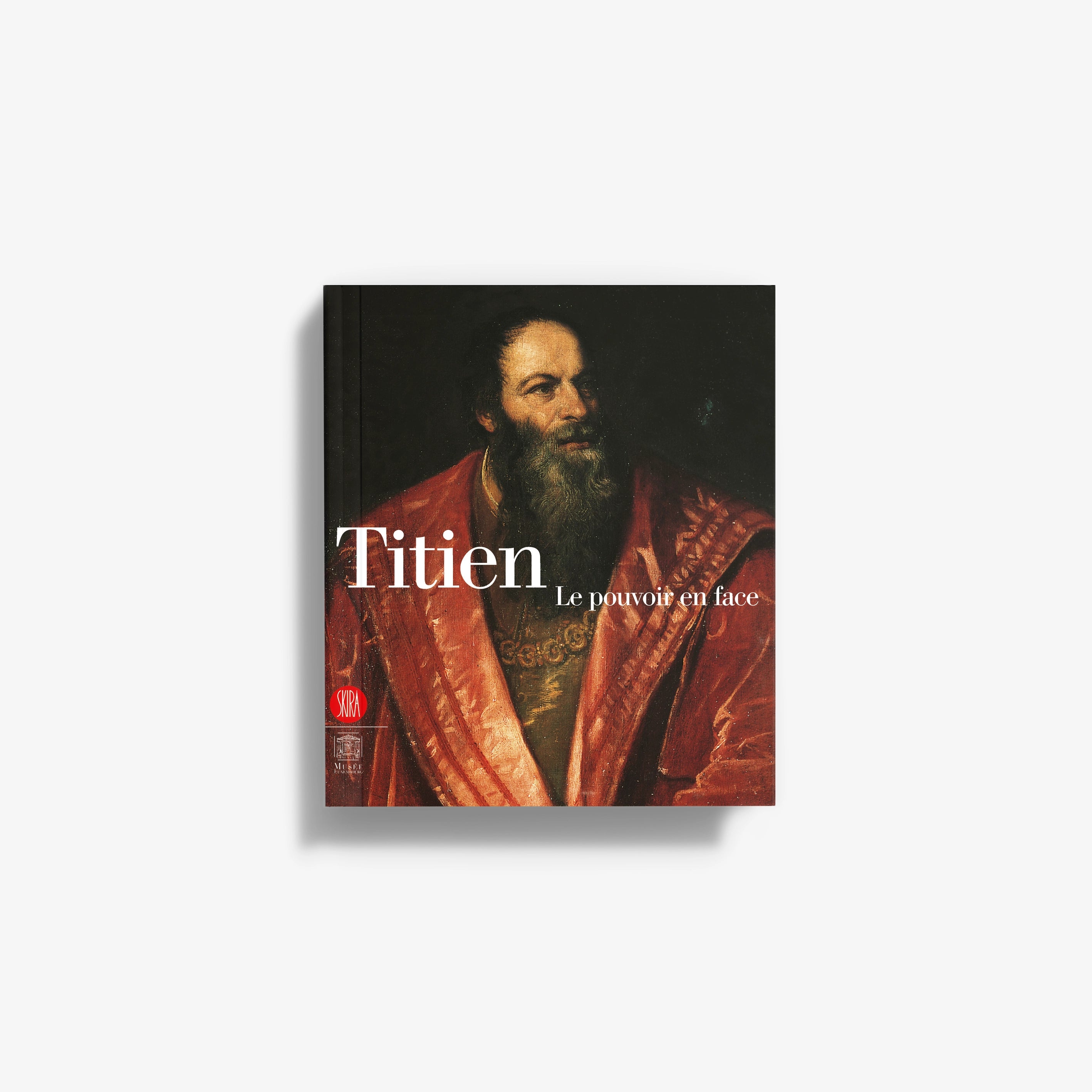 Titien book cover with portrait of a bearded man in a red robe, facing view