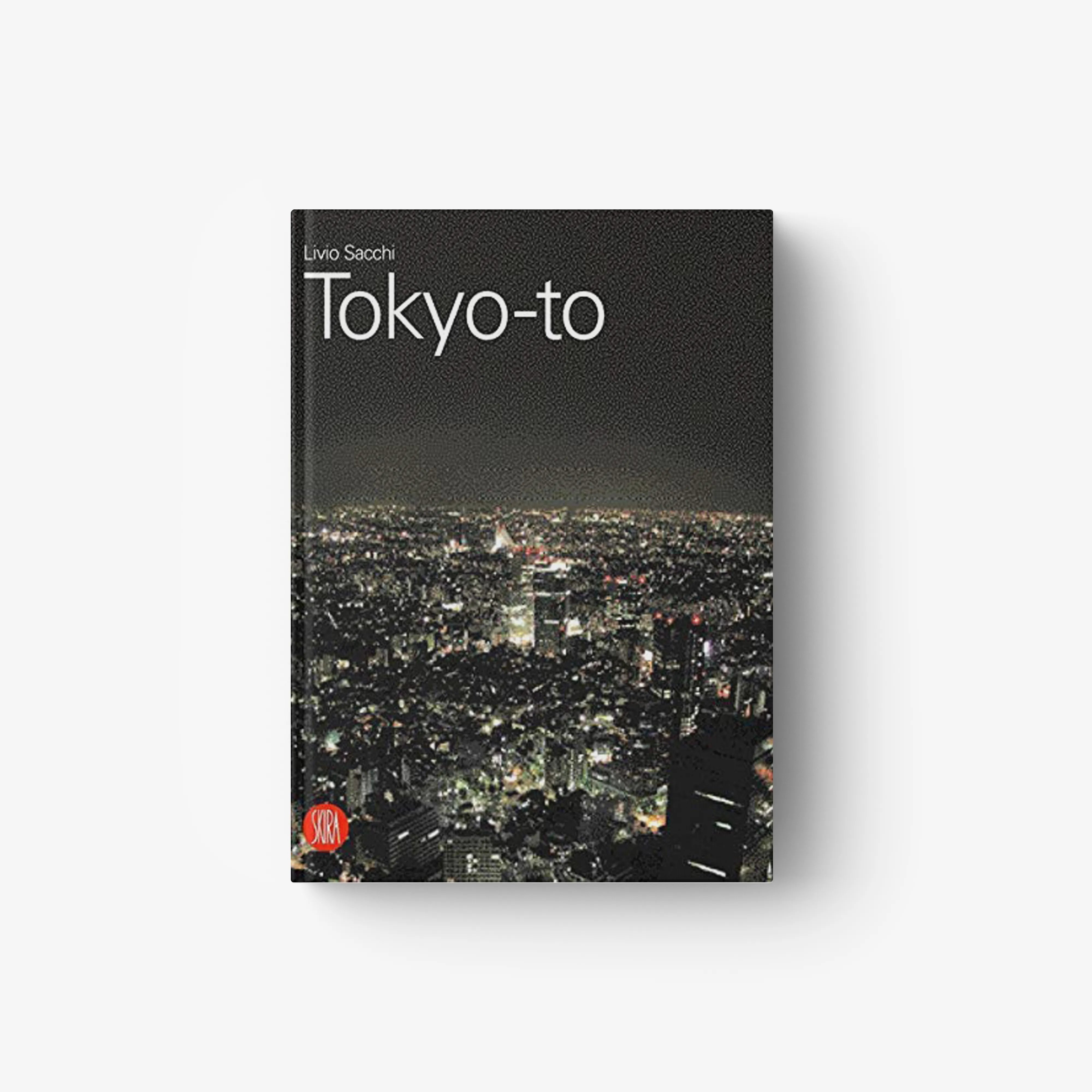 Tokyo city architecture book with dark skyline cover and “Tokyo-to” title