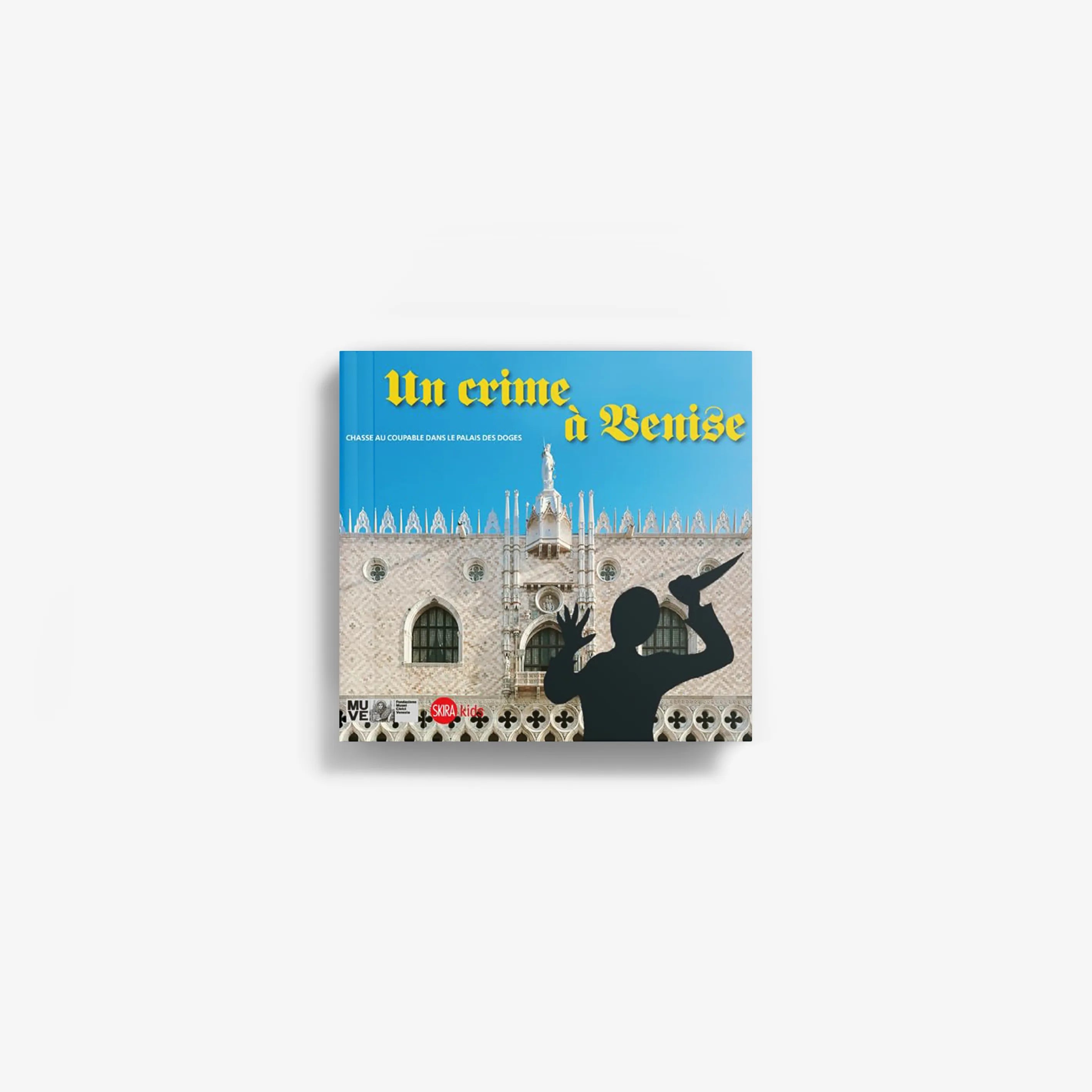 Book cover with Venice skyline illustration and title text