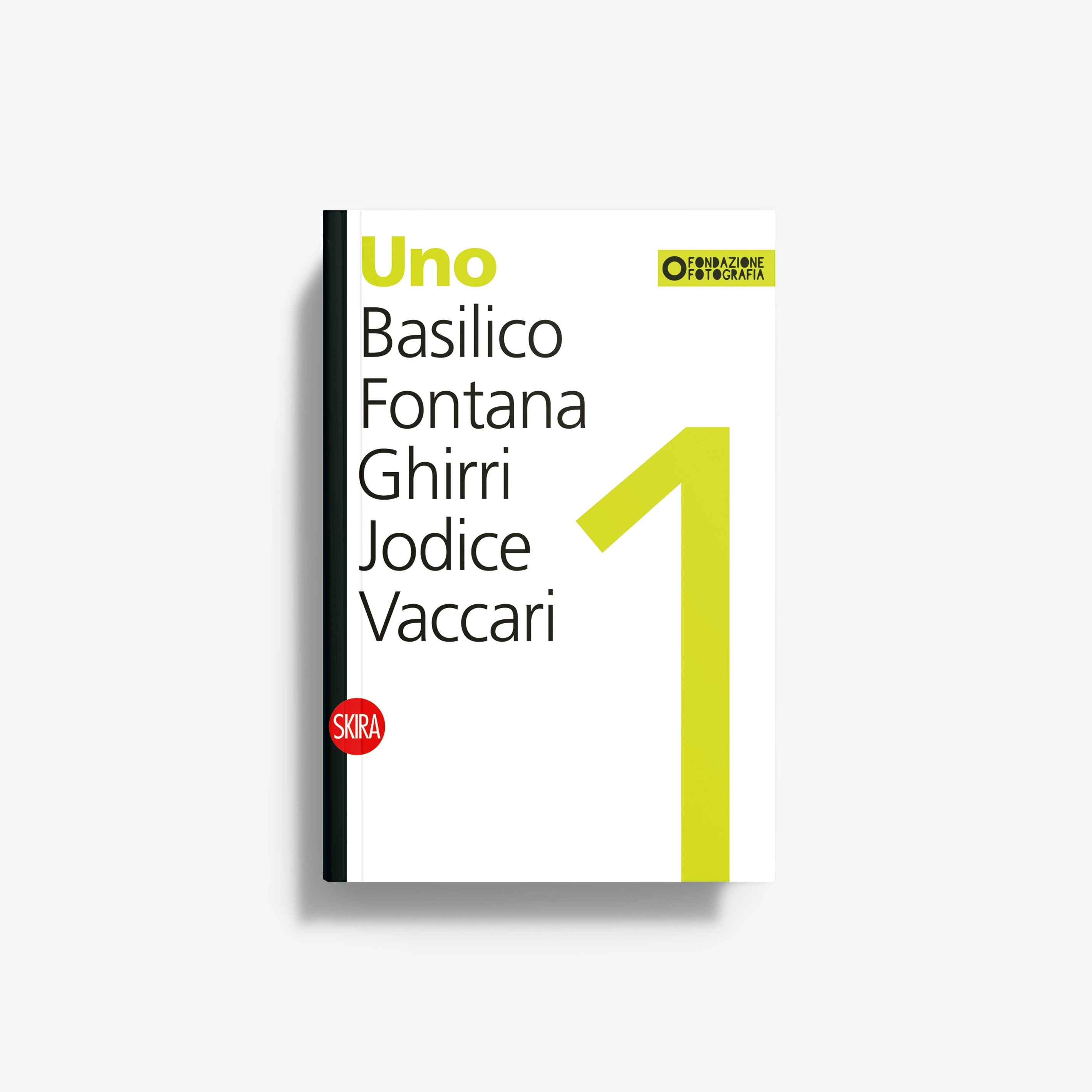 Uno book cover with green typography and large yellow 1